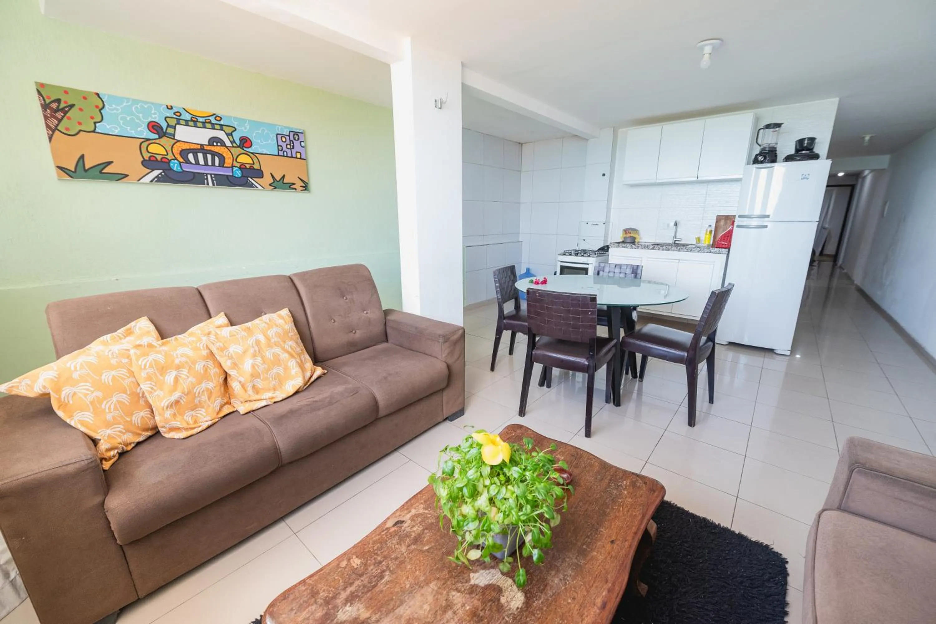 Living room in Apartamentos Natal Ponta Negra Vista Espetacular para o Mar