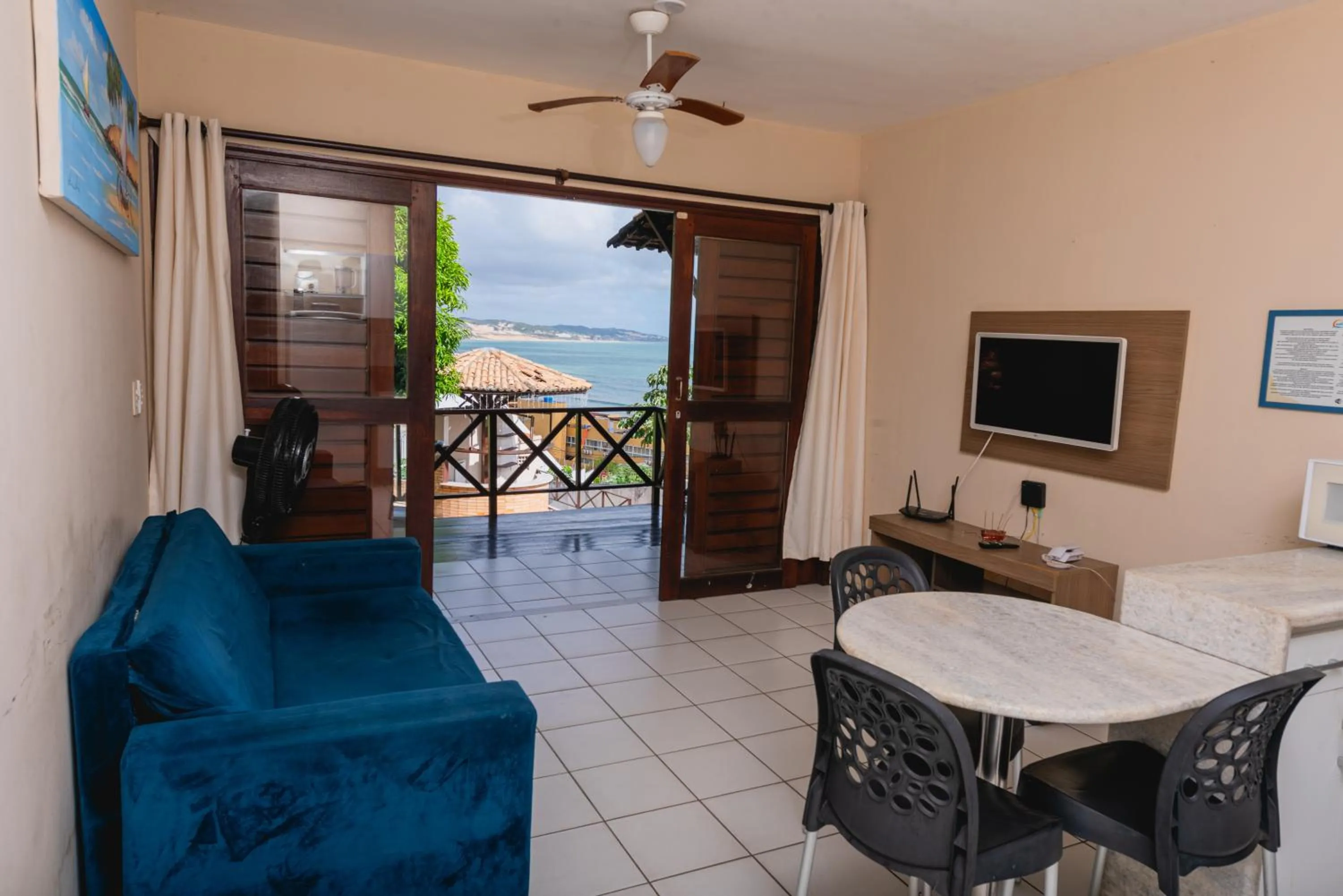 Living room in Apartamentos Natal Ponta Negra Vista Espetacular para o Mar