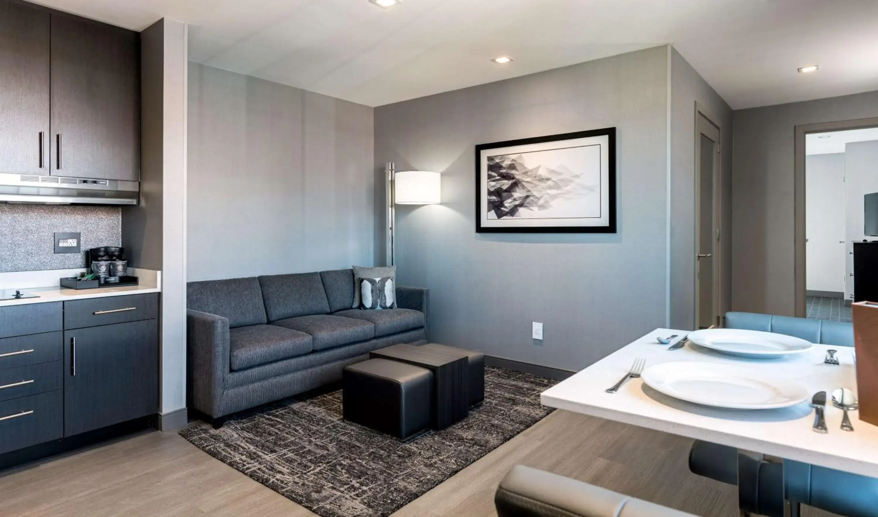 Living room, Seating Area in Homewood Suites By Hilton Boston Logan Airport Chelsea