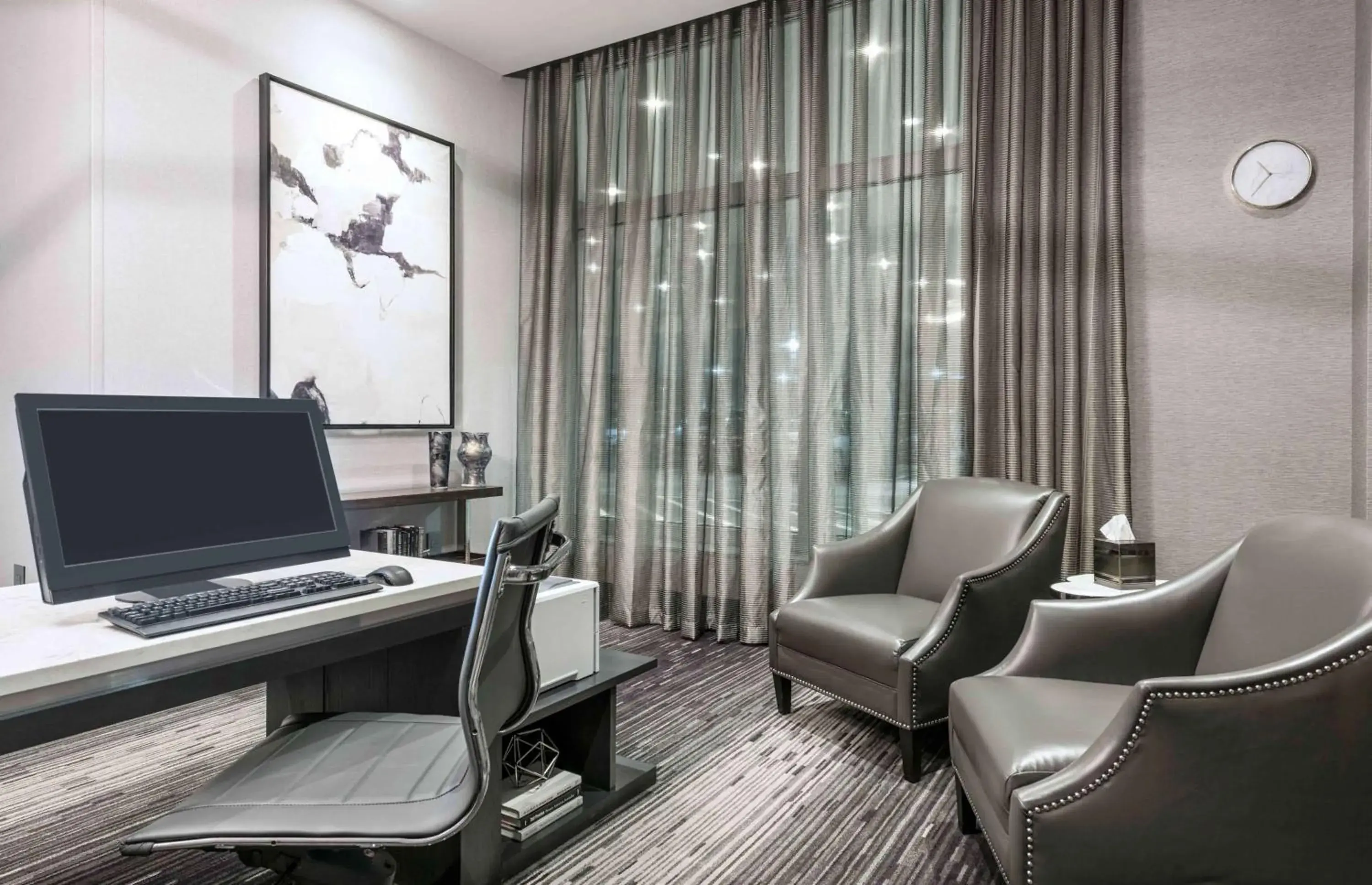 Business facilities, TV/Entertainment Center in Homewood Suites By Hilton Boston Logan Airport Chelsea