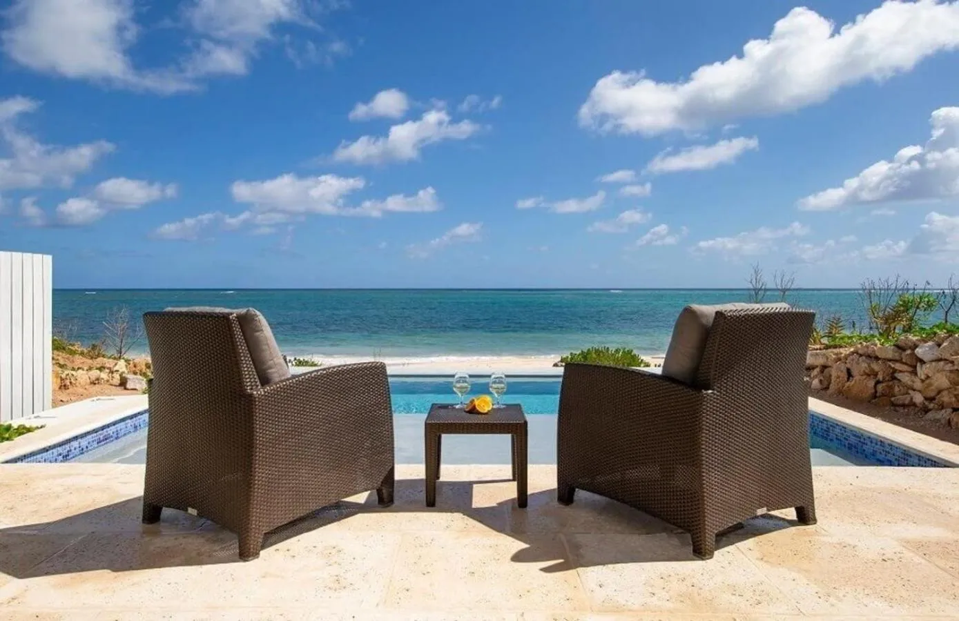 Patio in Sailrock South Caicos, Small Luxury Hotels of the World