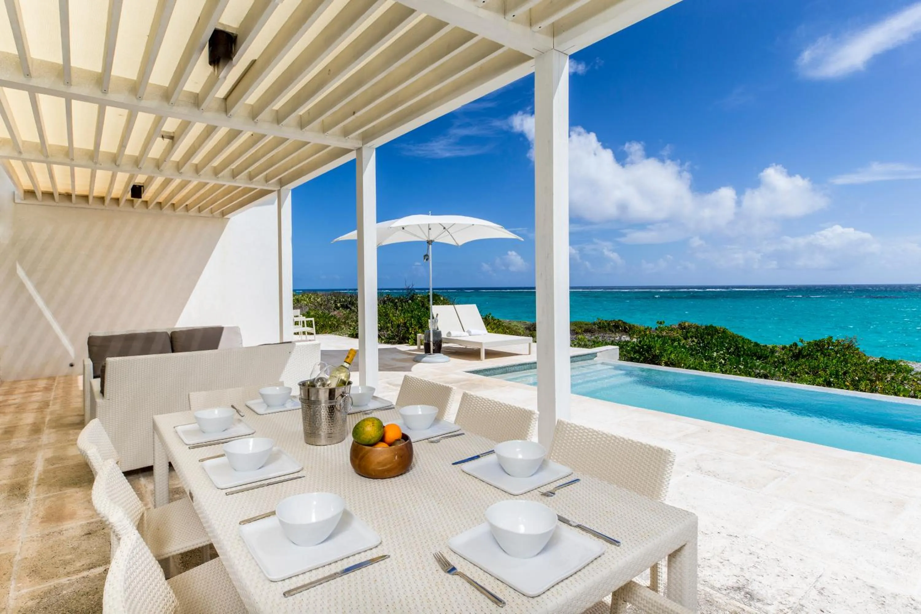 Patio in Sailrock South Caicos, Small Luxury Hotels of the World