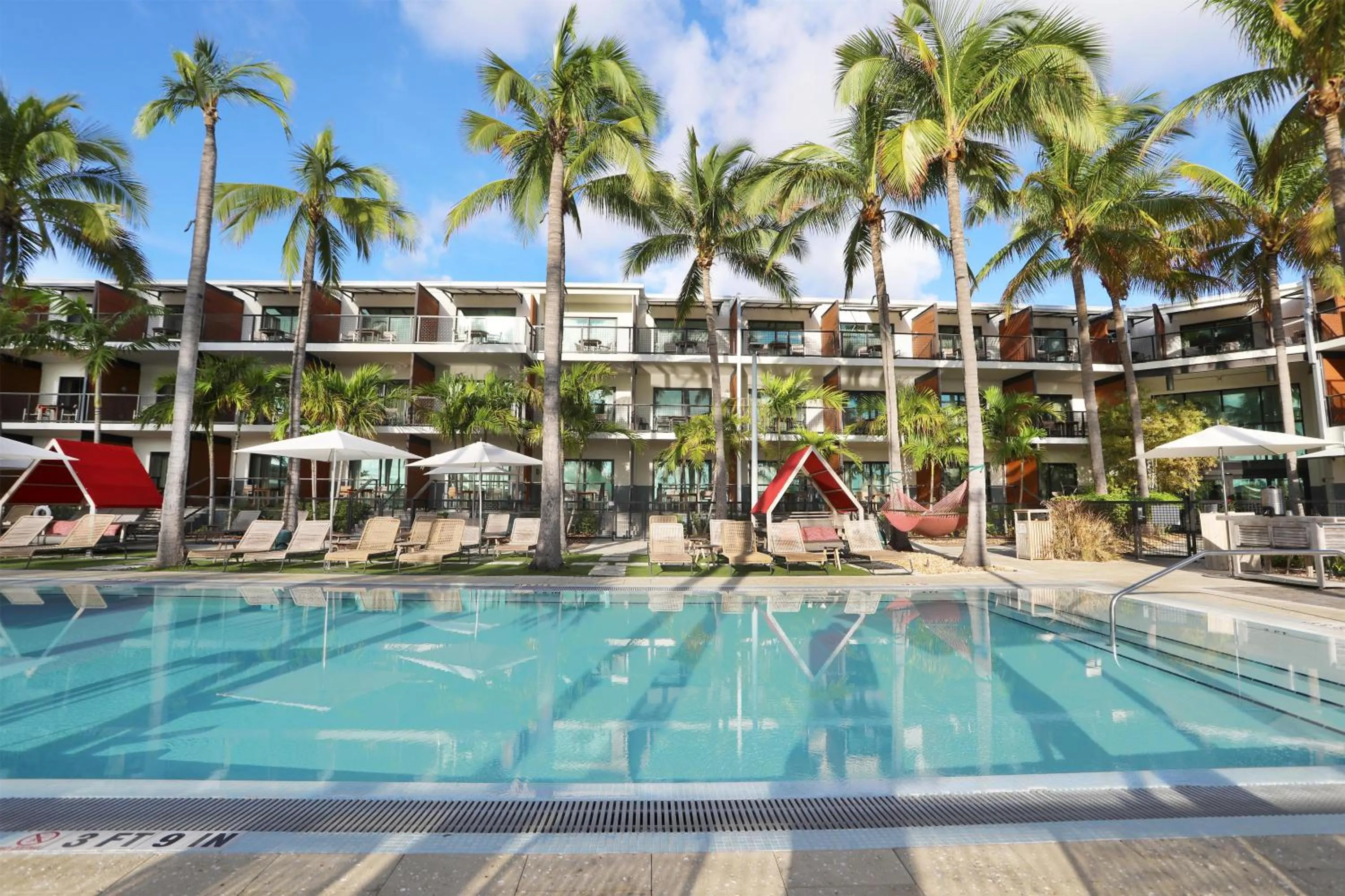 Pool view in The Perry Hotel & Marina Key West