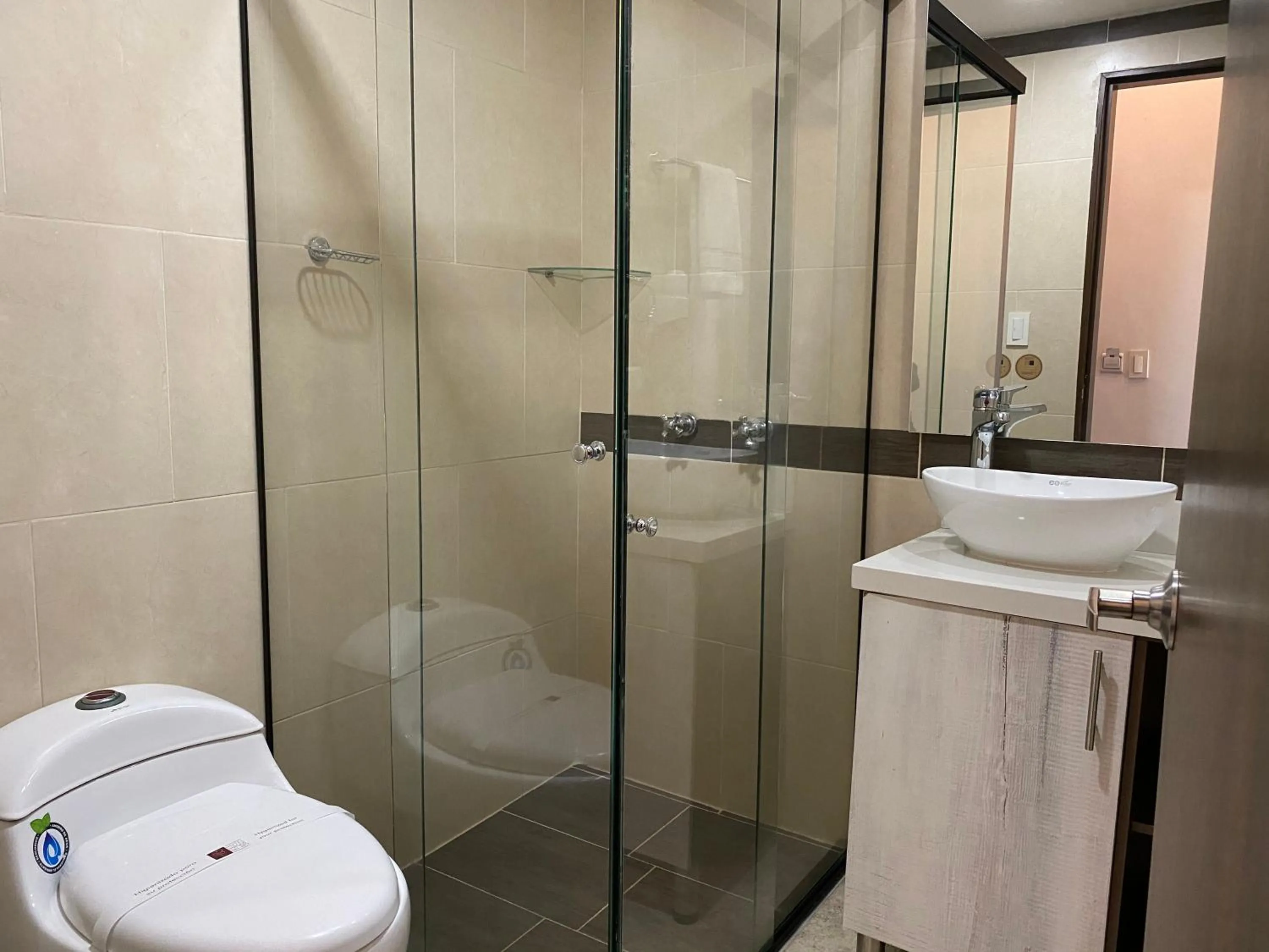 Shower in Rivière Boutique Hotel