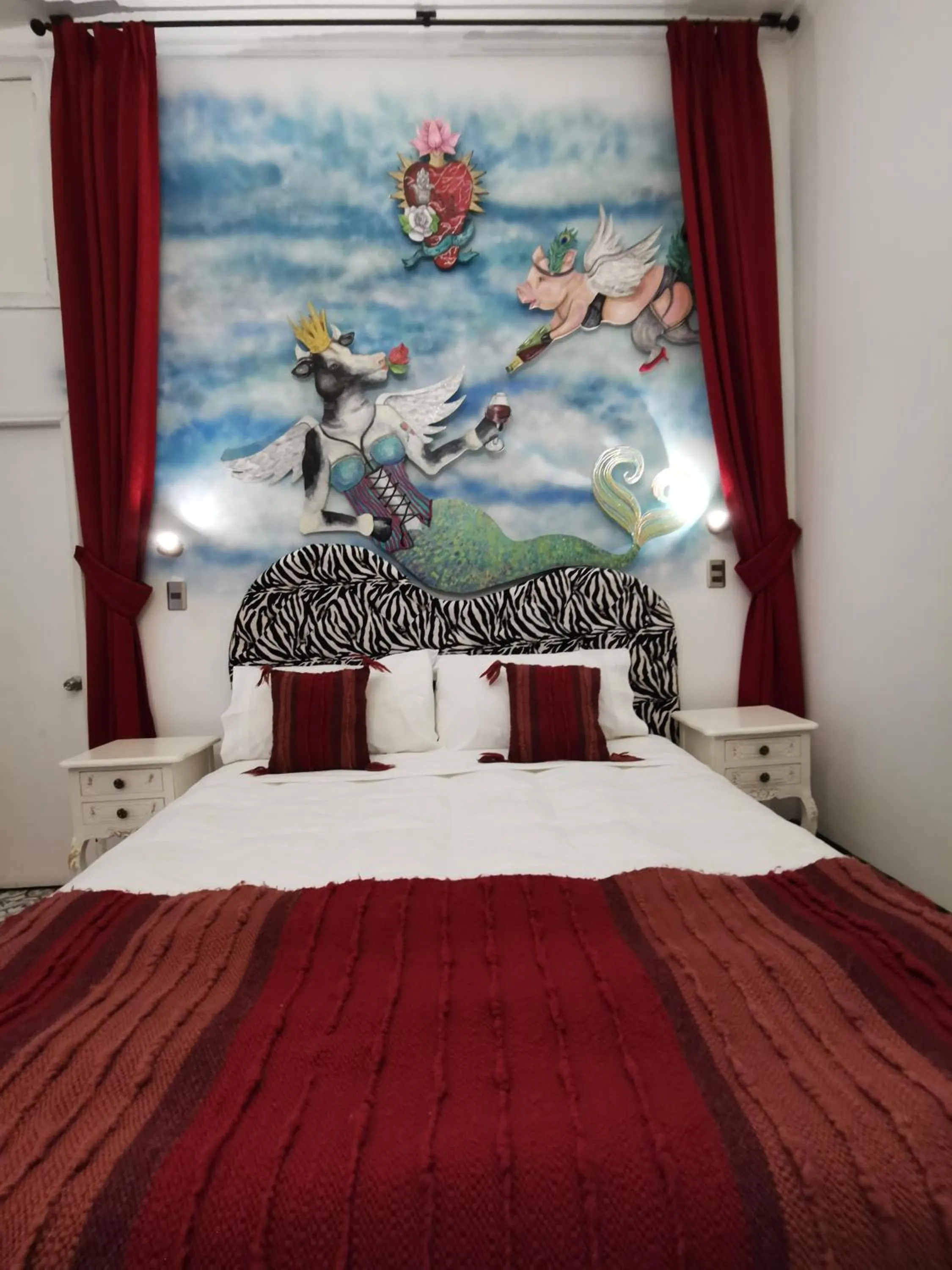 Decorative detail, Bed in Casa Puente Hotel Boutique