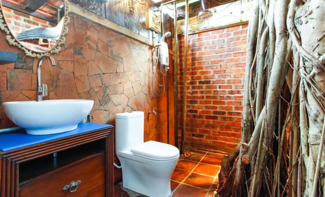 Shower in Classic Malay House in KL City Centre