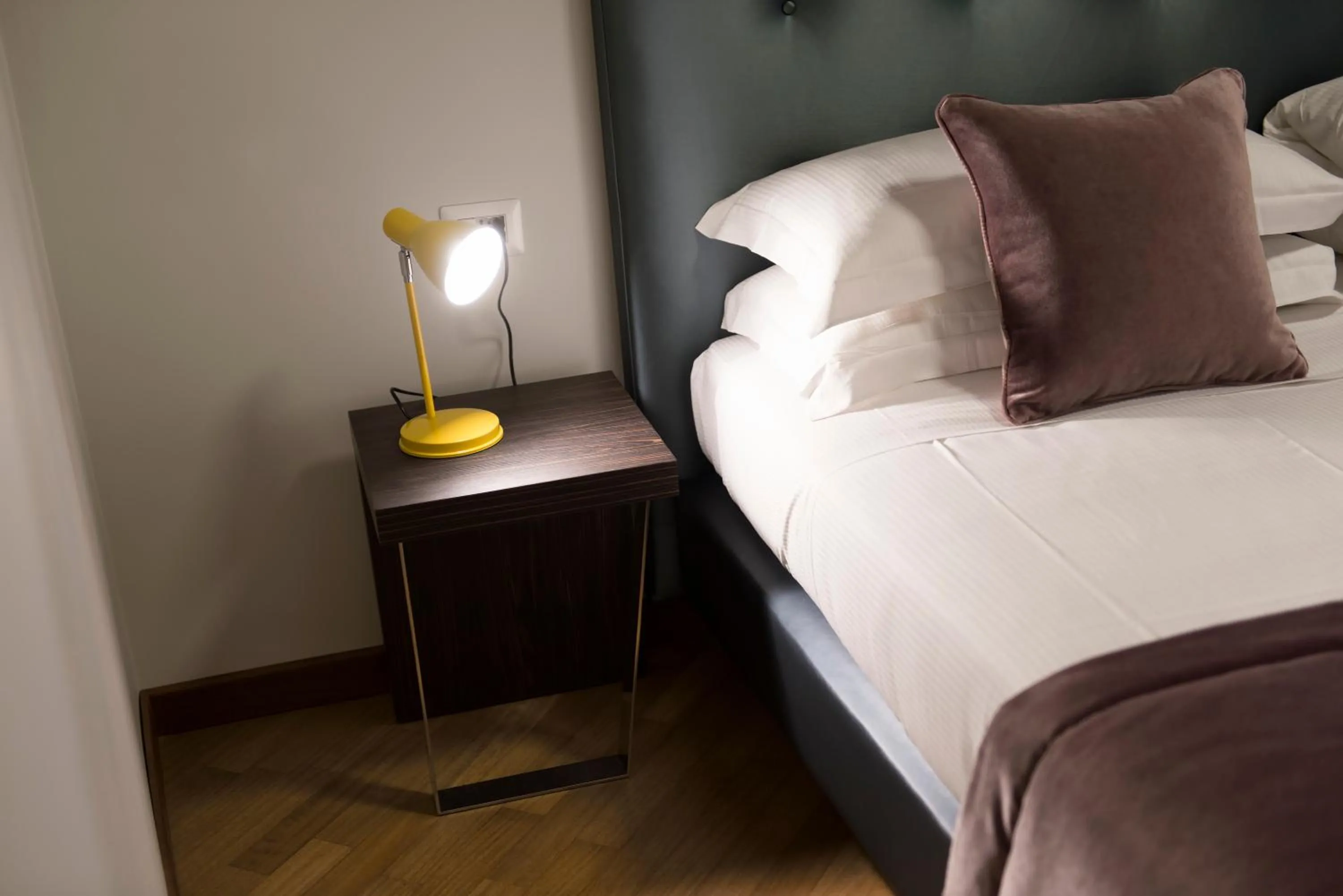 Decorative detail, Bed in Vittoriano Suite