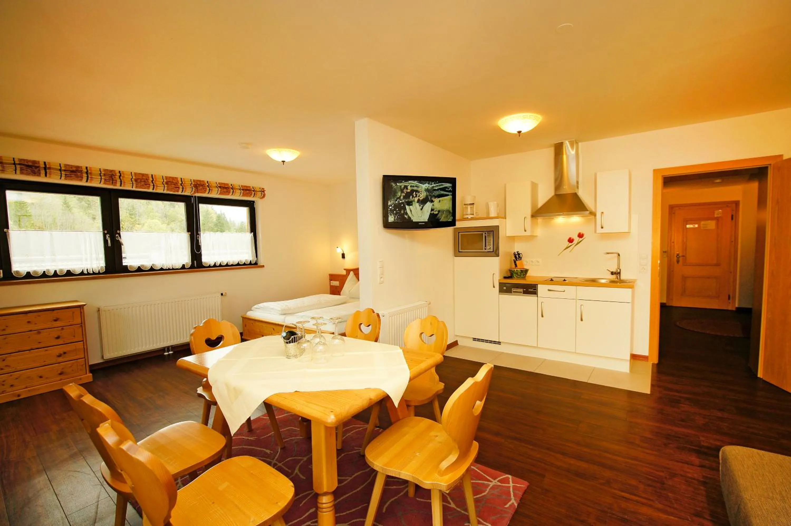 Kitchen or kitchenette in Haus Hubertus