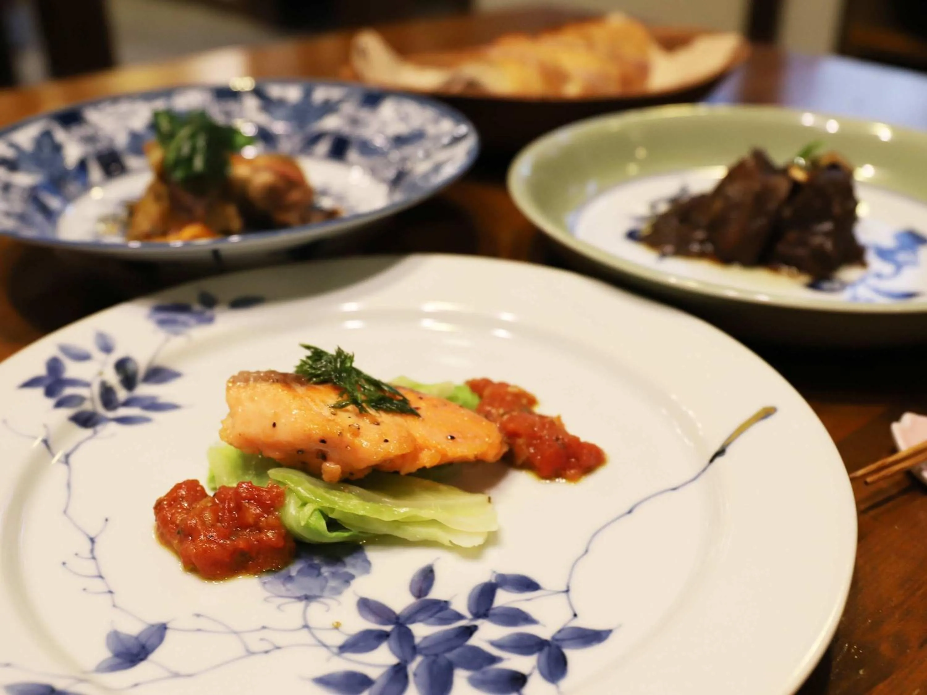 Dinner in Yufuin Onsen Auberge Kunugiya