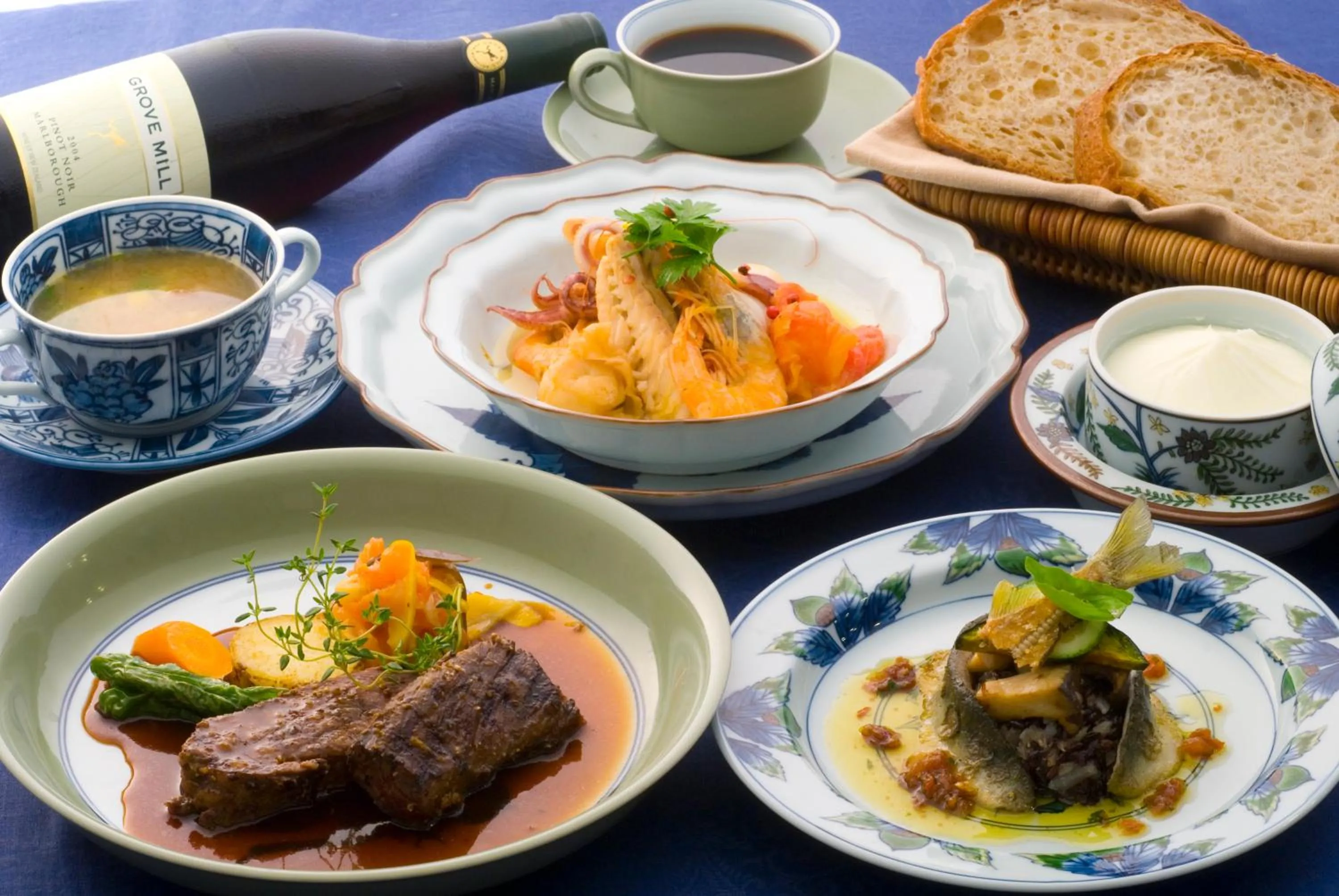 Dinner in Yufuin Onsen Auberge Kunugiya