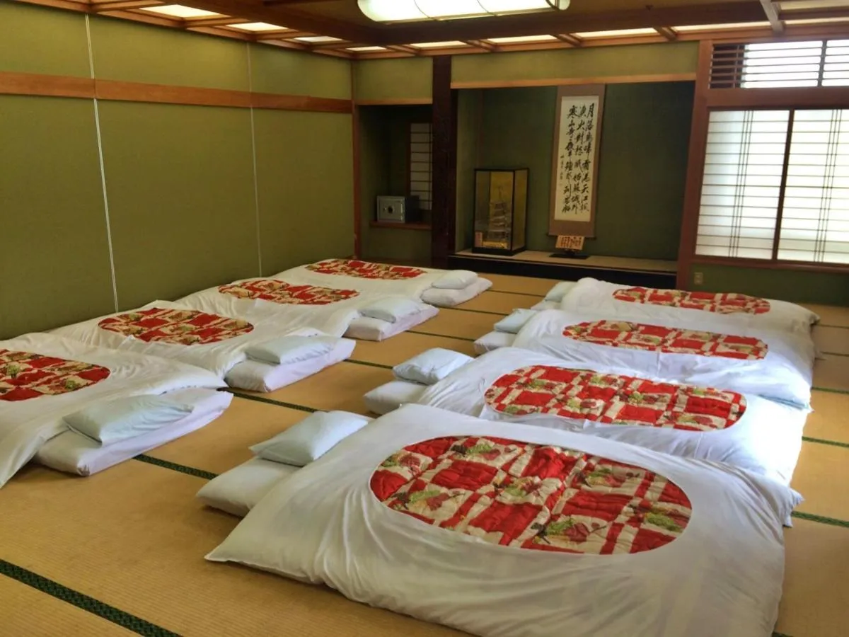 Bed in Ryokan Karasawa