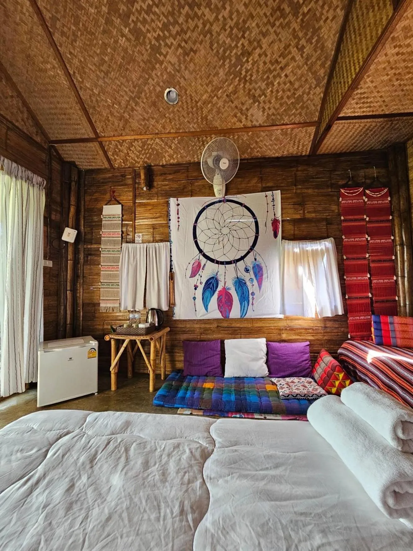 Bed in Tulip Resort Pai