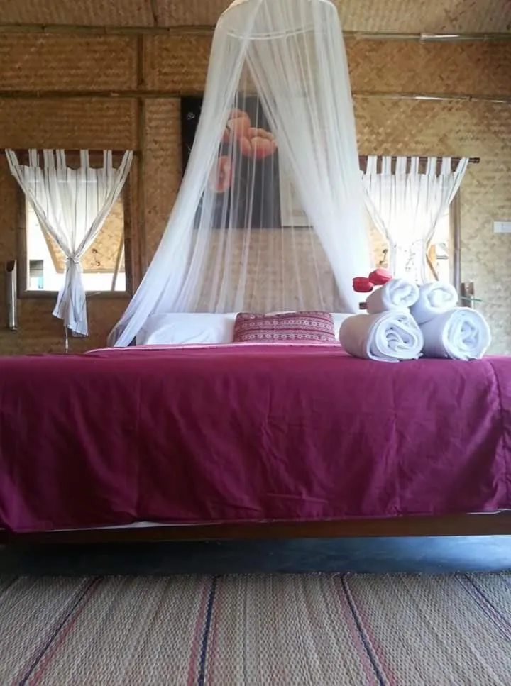 Bed in Tulip Resort Pai