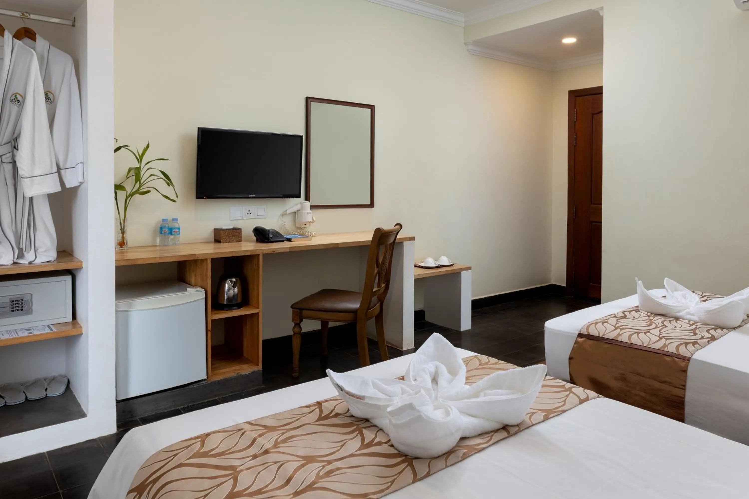 Bed in Grand Bayon Siem Reap Hotel