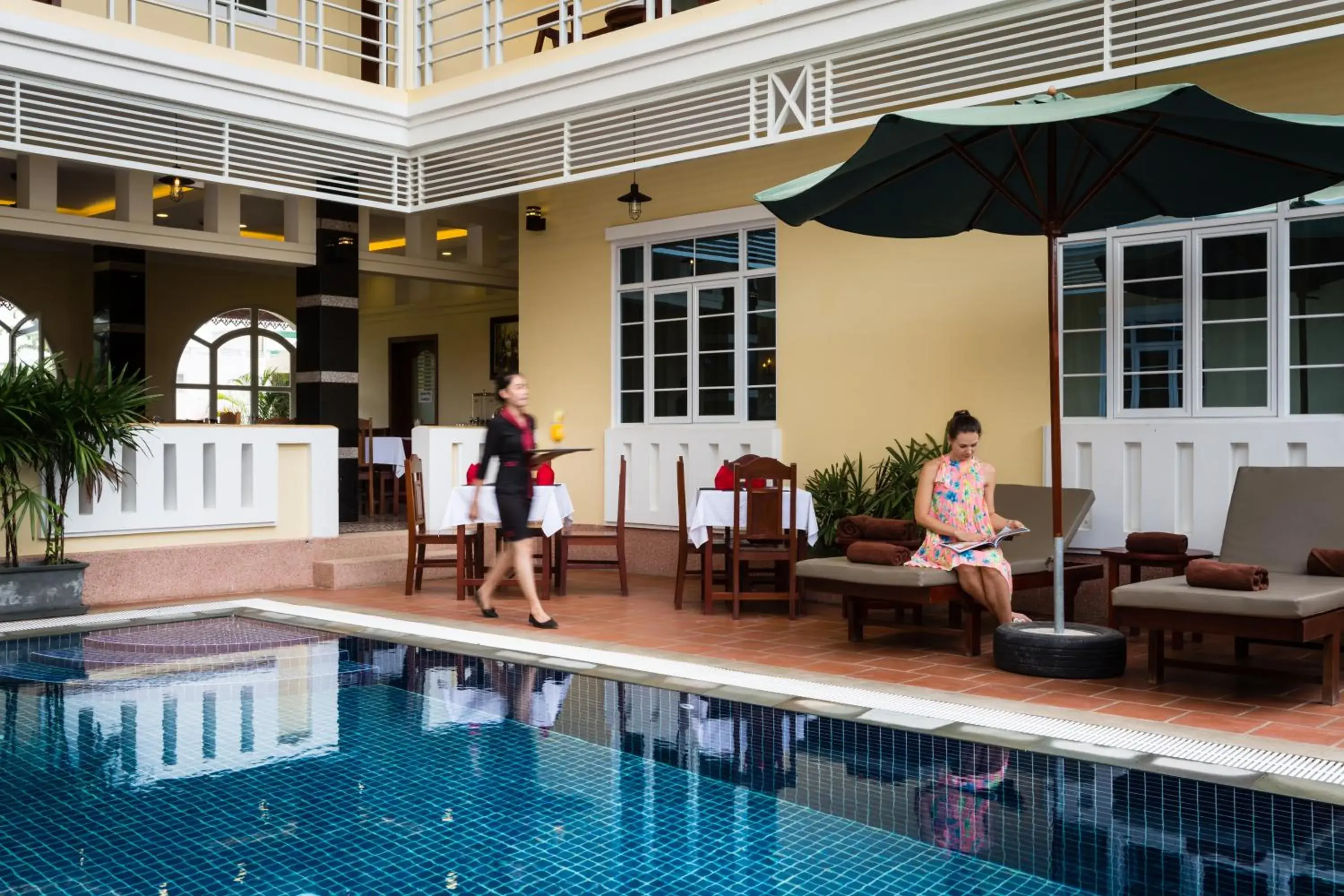 Swimming pool in Grand Bayon Siem Reap Hotel Swimming pool in Grand Bayon Siem Reap Hotel