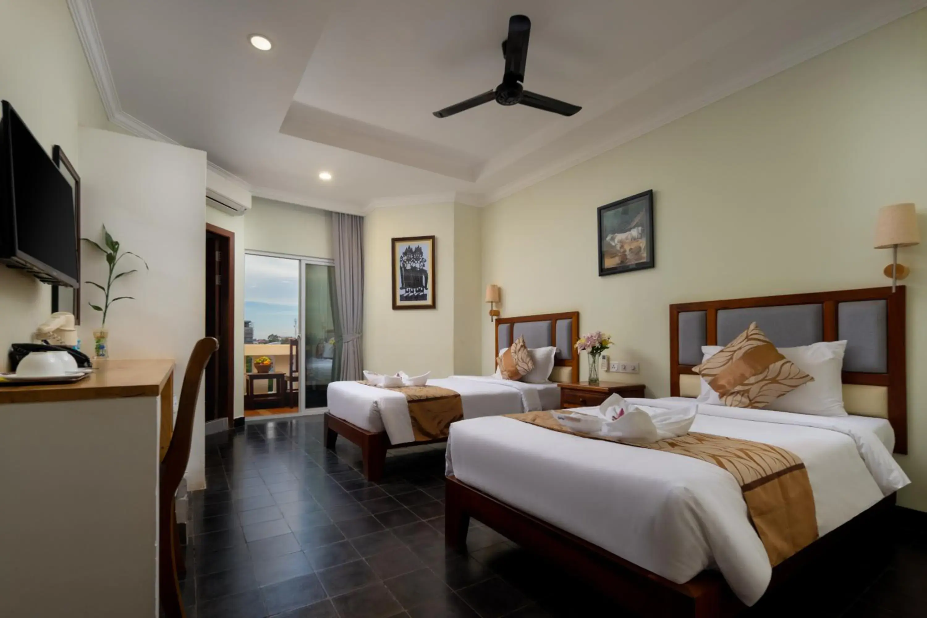 Bed in Grand Bayon Siem Reap Hotel Bed in Grand Bayon Siem Reap Hotel