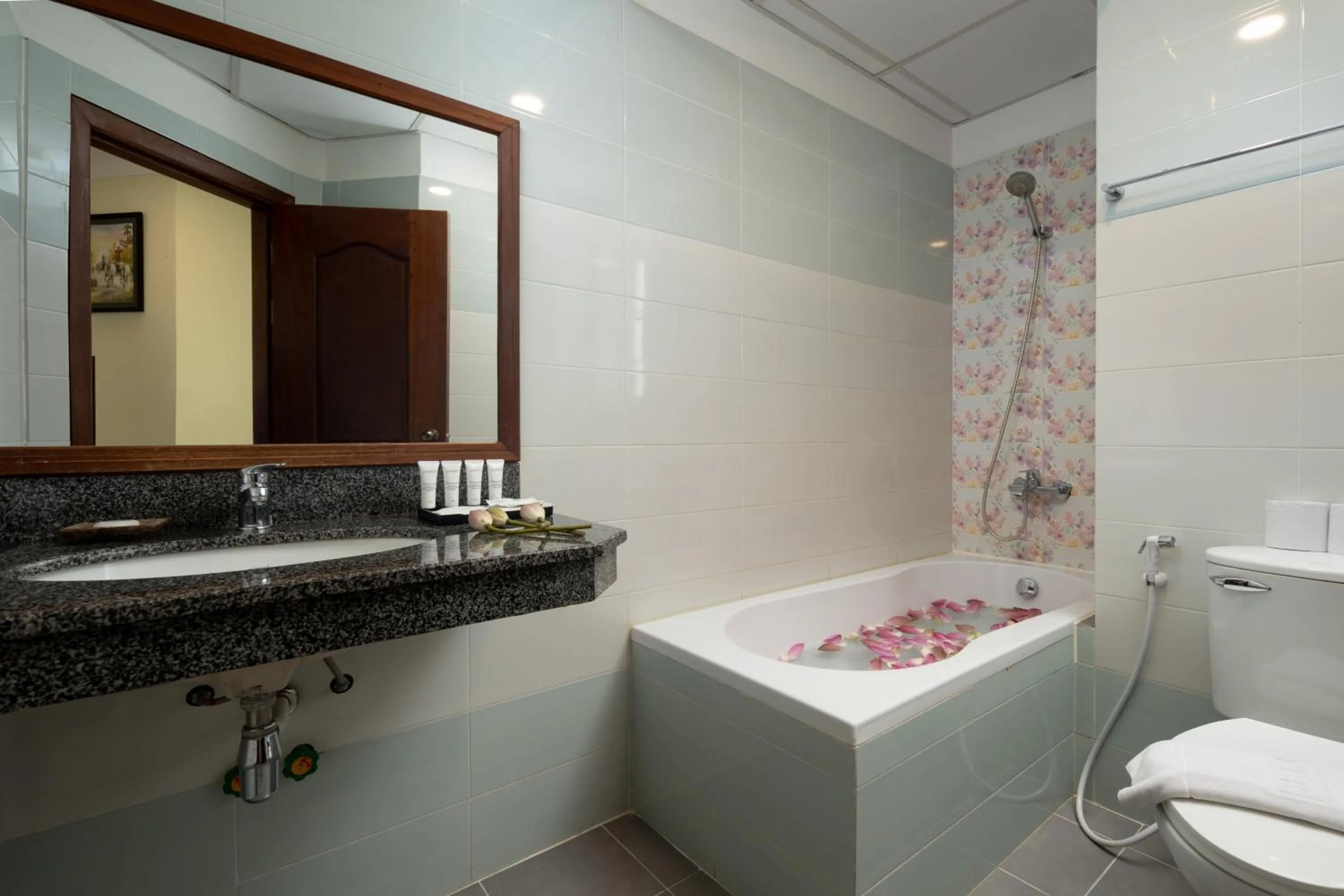 Bathroom in Grand Bayon Siem Reap Hotel