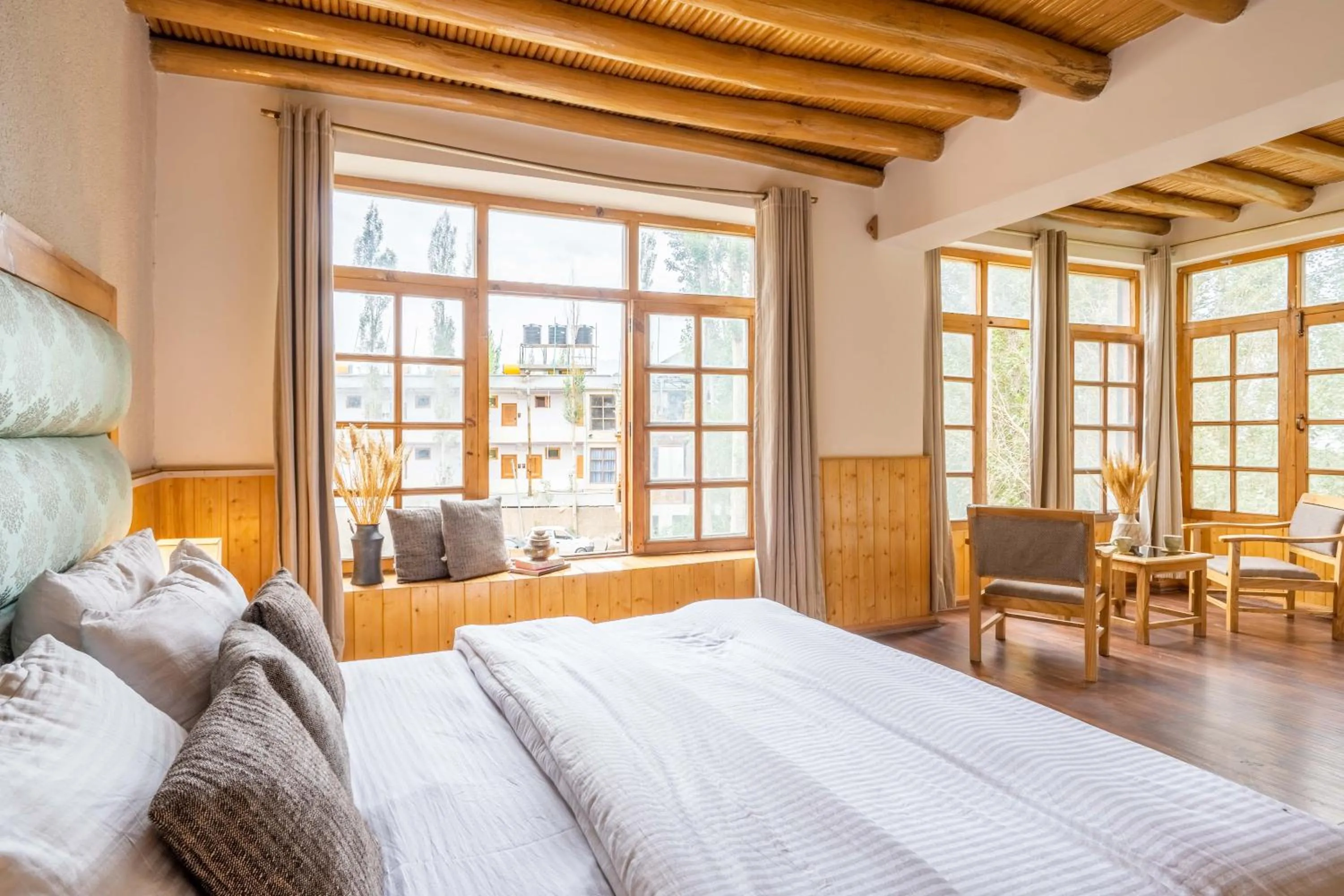 Photo of the whole room, Bed in The Silk Route Ladakh