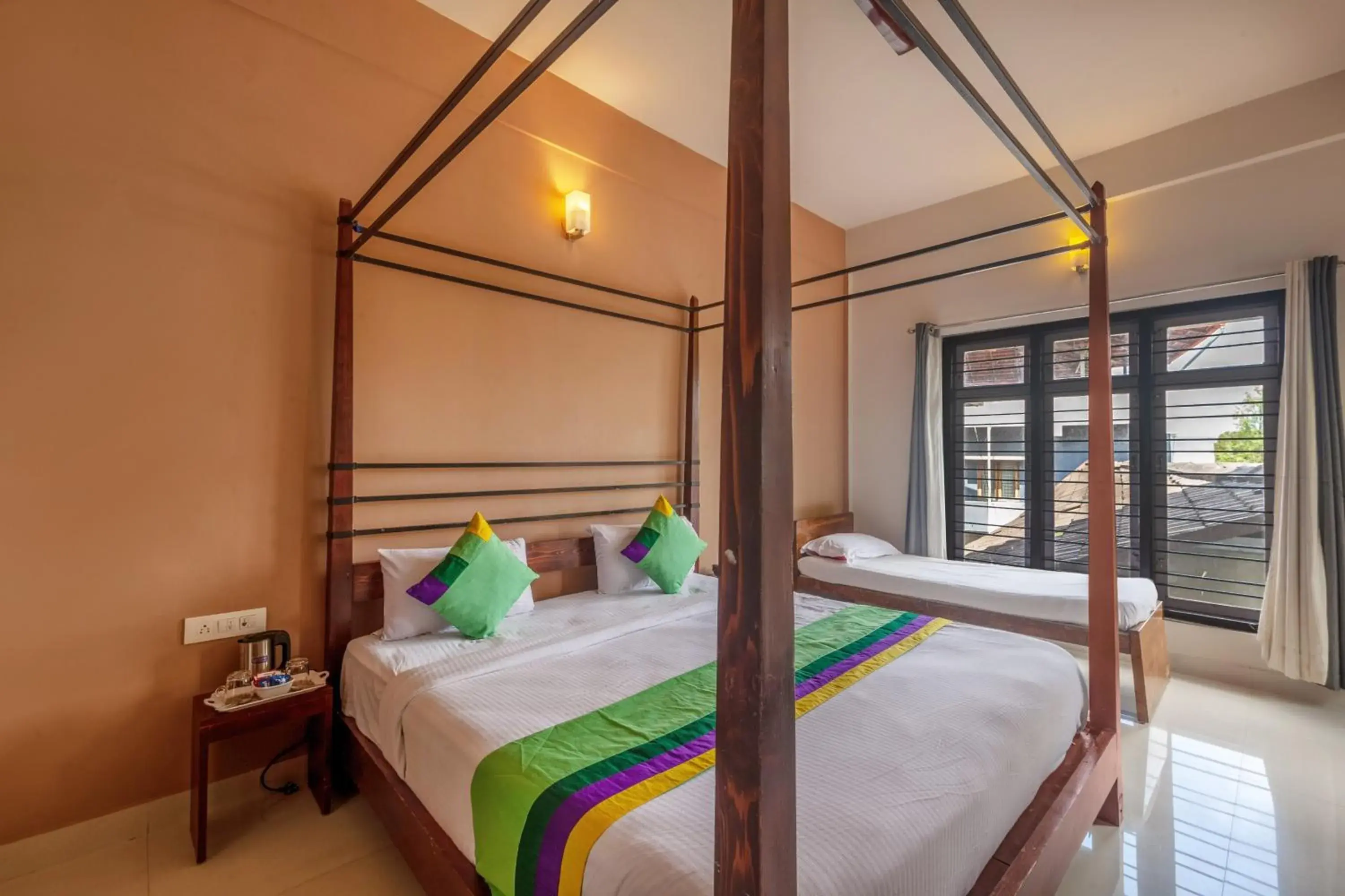 Bedroom, Bed in Treebo Vrindavan, 3 Km From Madikeri Fort Bedroom, Bed in Treebo Vrindavan, 3 Km From Madikeri Fort