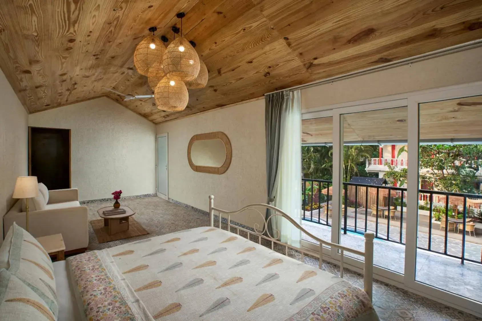 Bedroom, Bed in LaRiSa Resort, Morjim Bedroom, Bed in LaRiSa Resort, Morjim