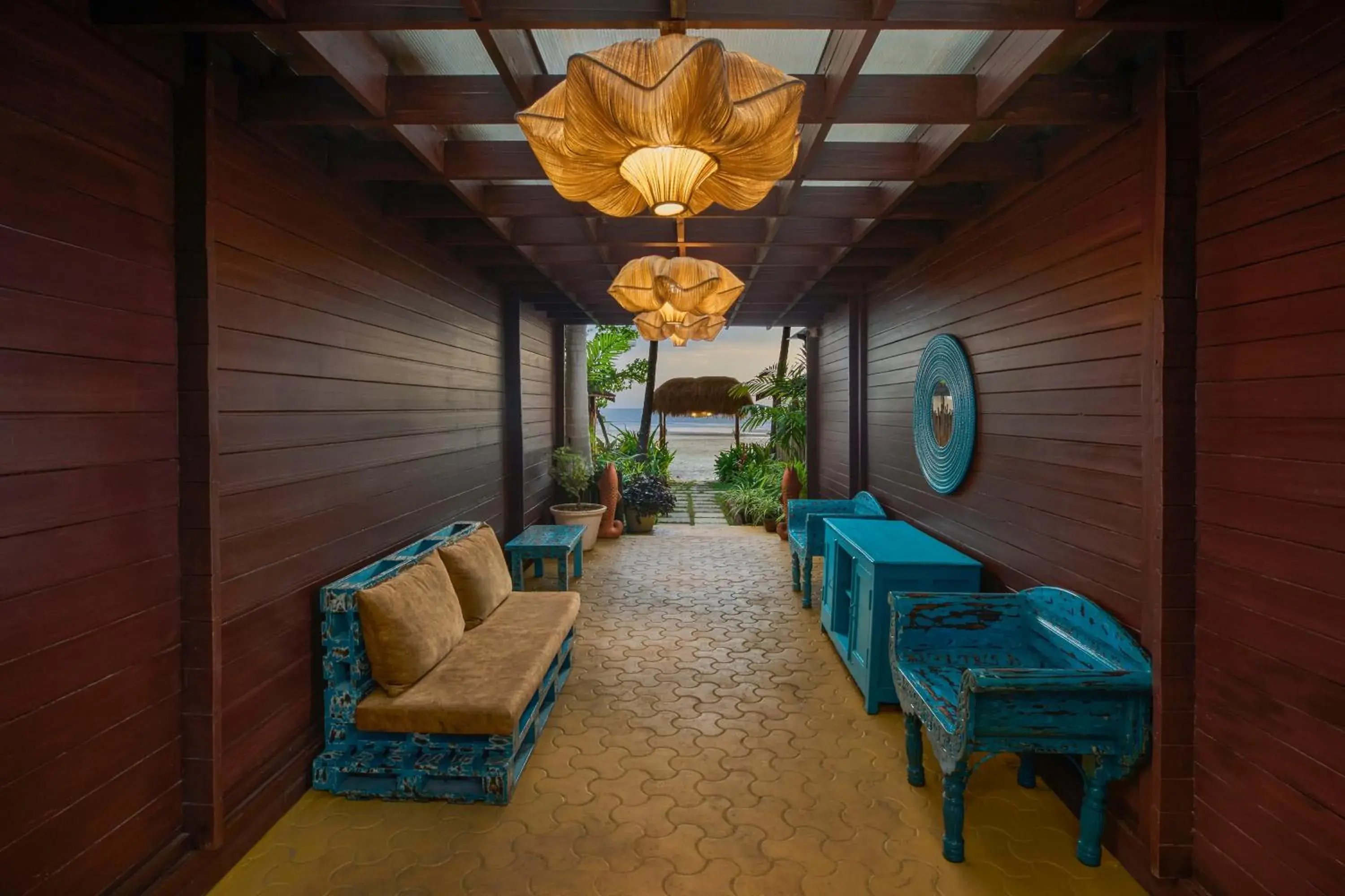 Facade/entrance in LaRiSa Resort, Morjim Facade/entrance in LaRiSa Resort, Morjim