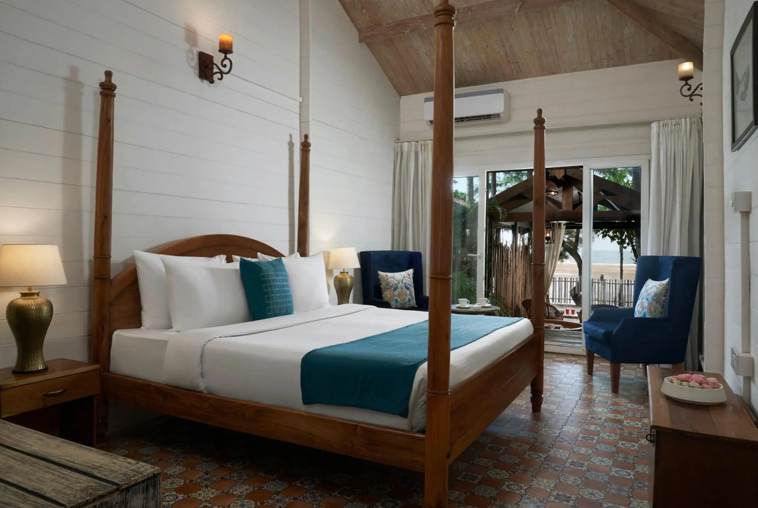 Bedroom, Bed in LaRiSa By The Beach, Morjim Bedroom, Bed in LaRiSa By The Beach, Morjim