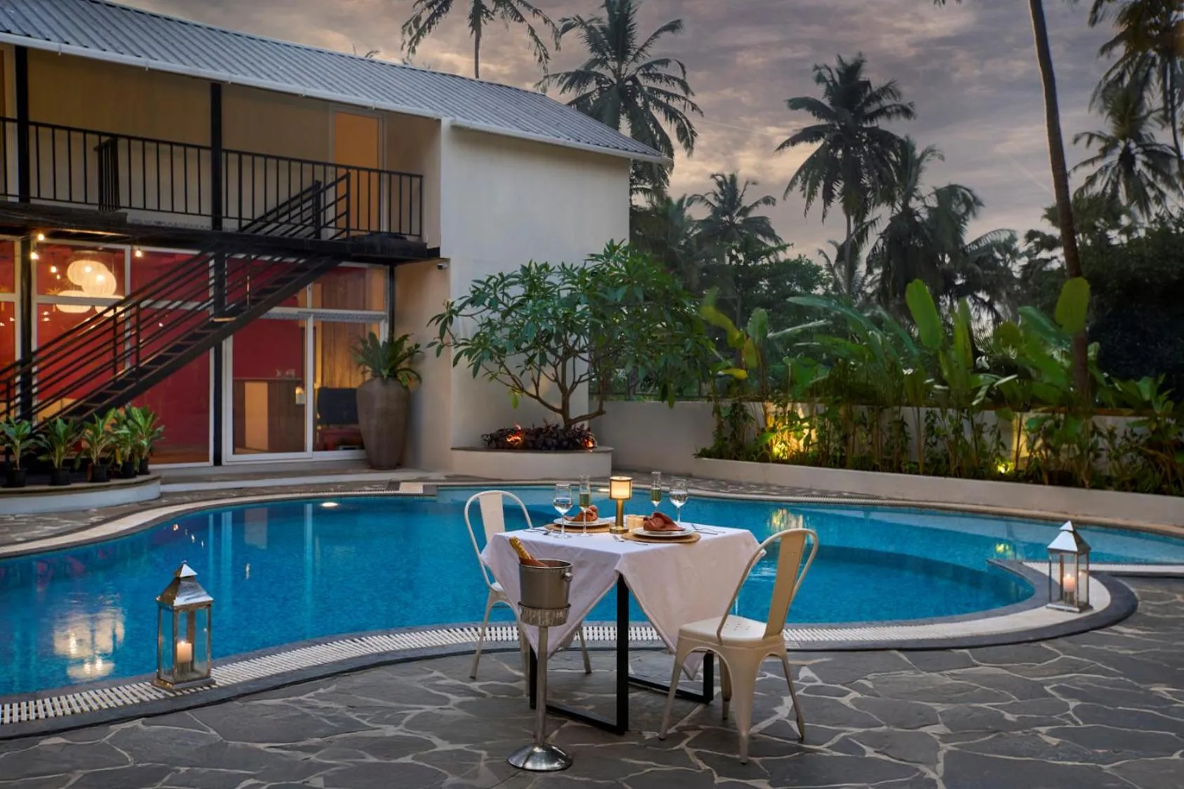 Swimming pool in LaRiSa Resort, Morjim