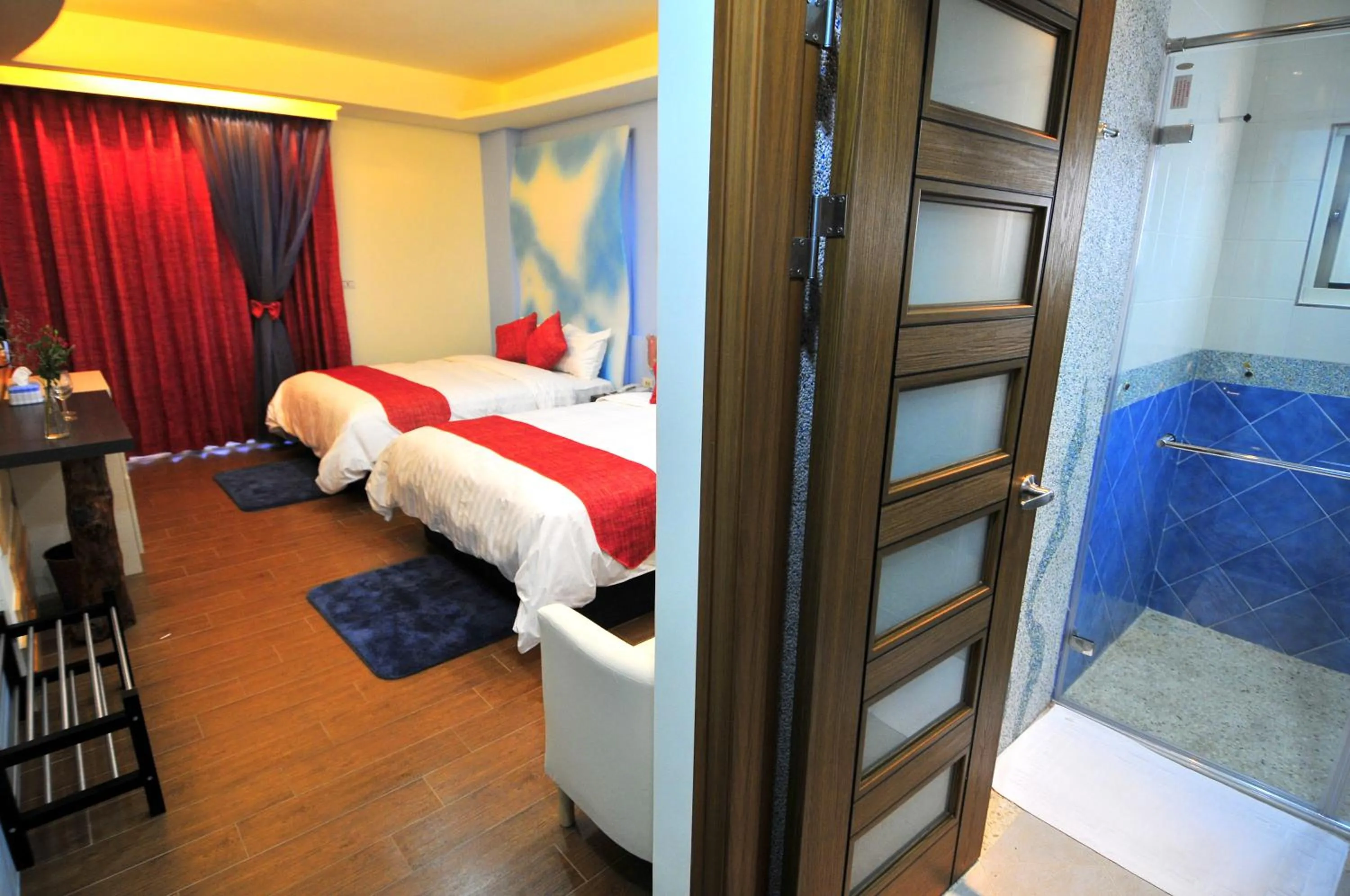 Bathroom, Bed in Penghu Camome