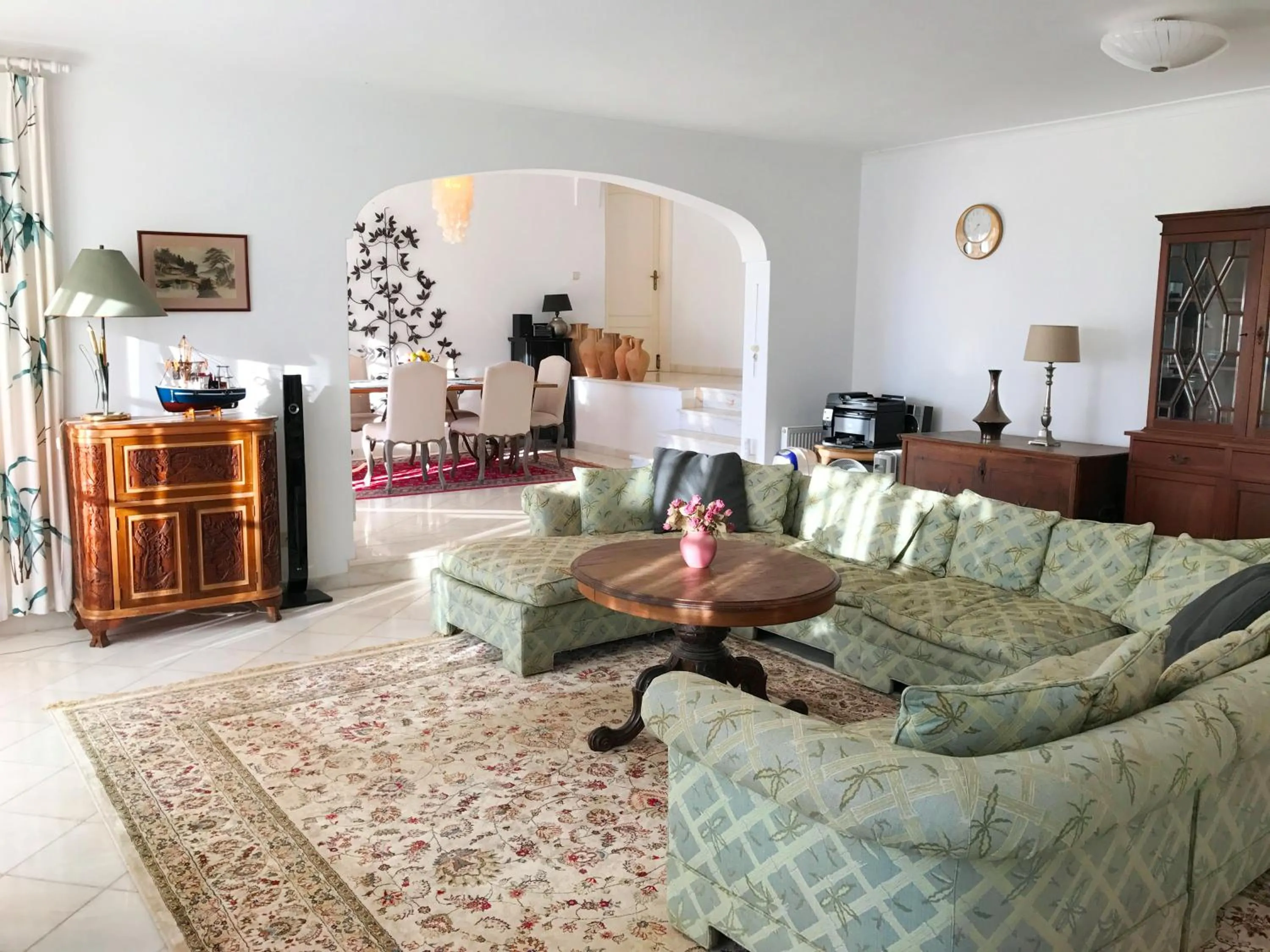 TV and multimedia in Top Cliff Villa with Ocean View and Private Pool UP to 18 Guests
