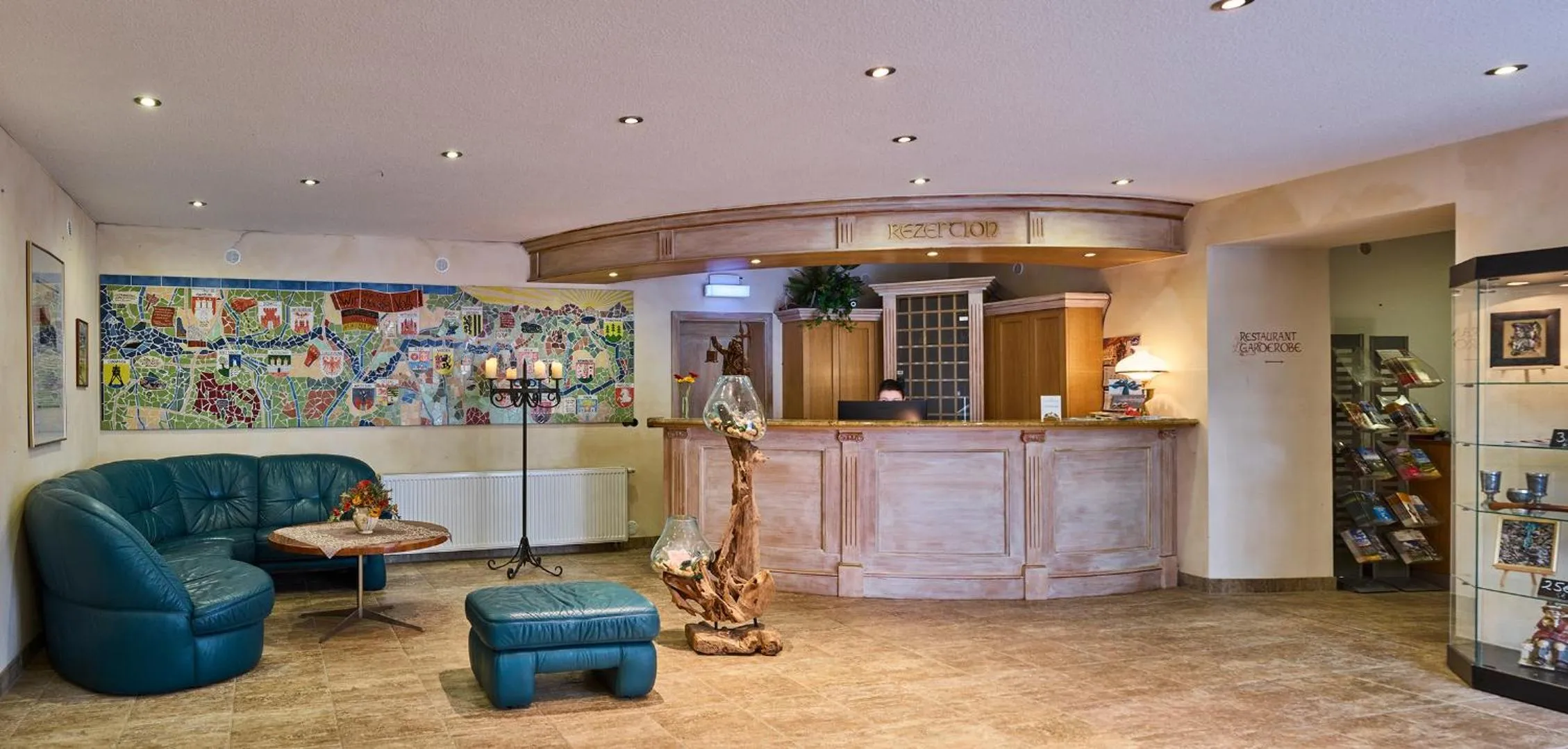 Lobby or reception in Hotel Elbparadies