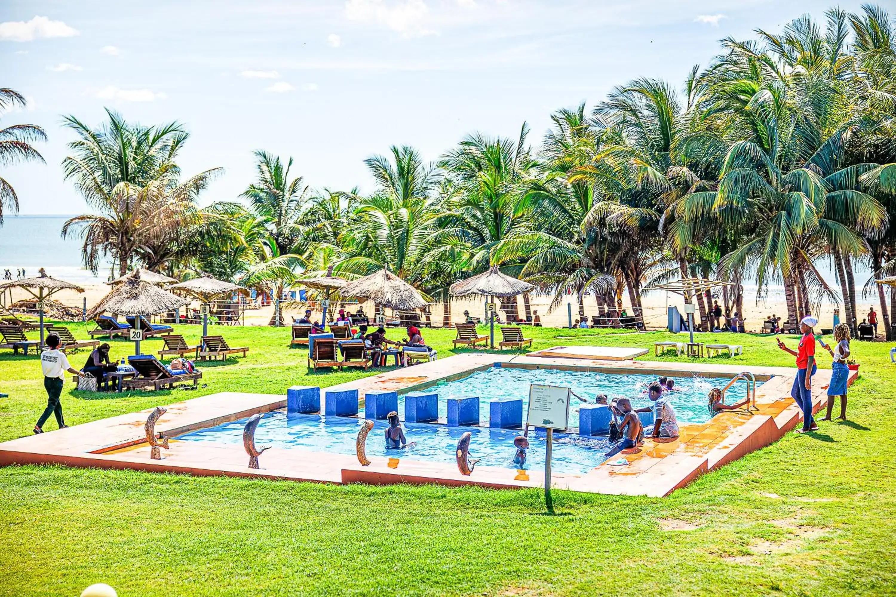 Swimming pool in Kasumai Beach Resort Swimming pool in Kasumai Beach Resort