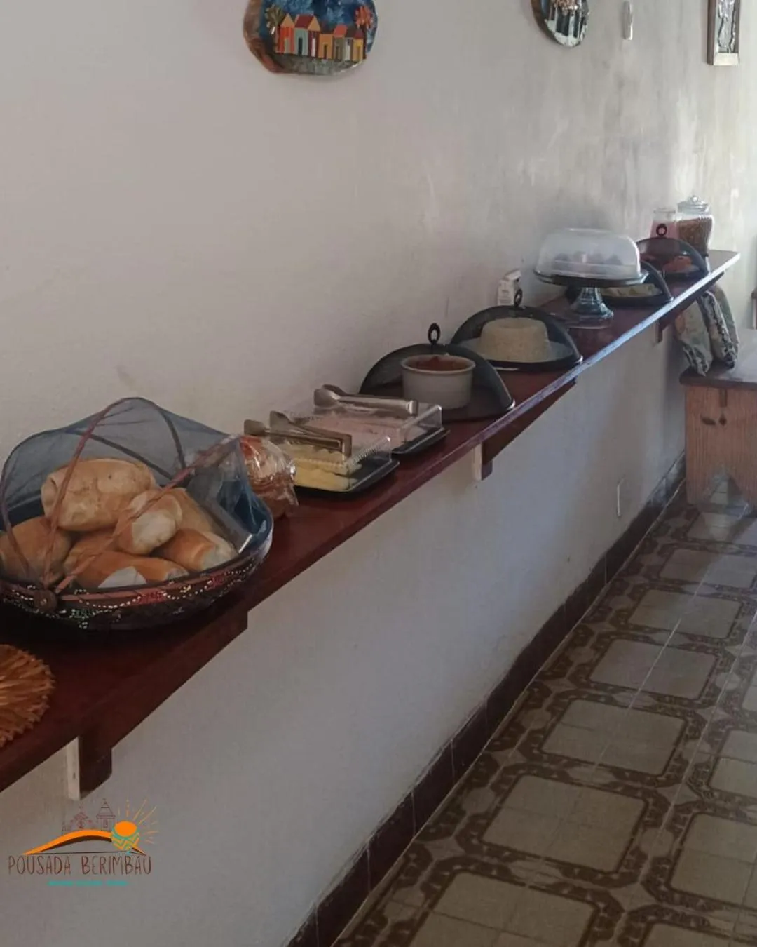 Buffet breakfast in Pousada Berimbau