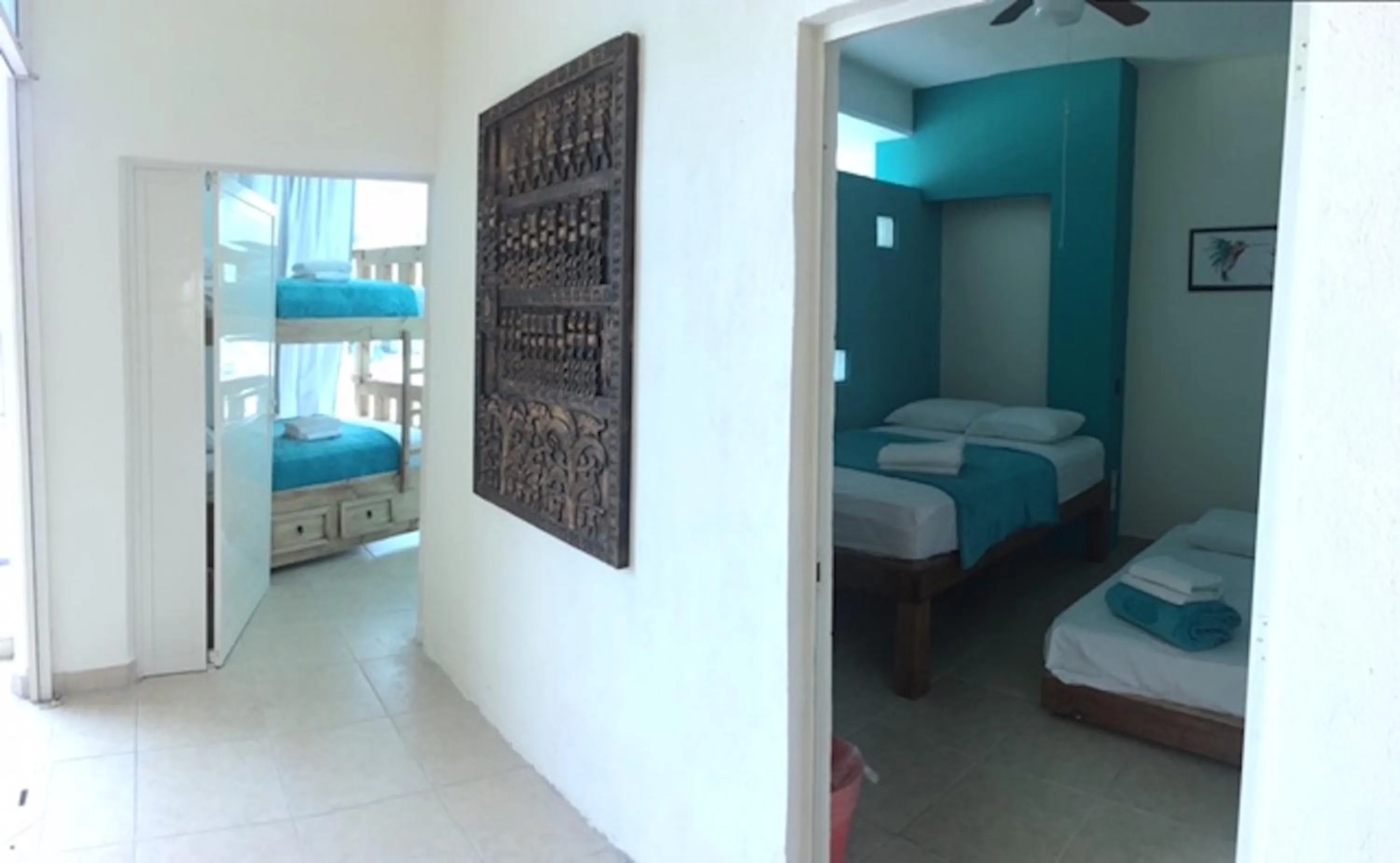 Bed in Hostal Bucerias