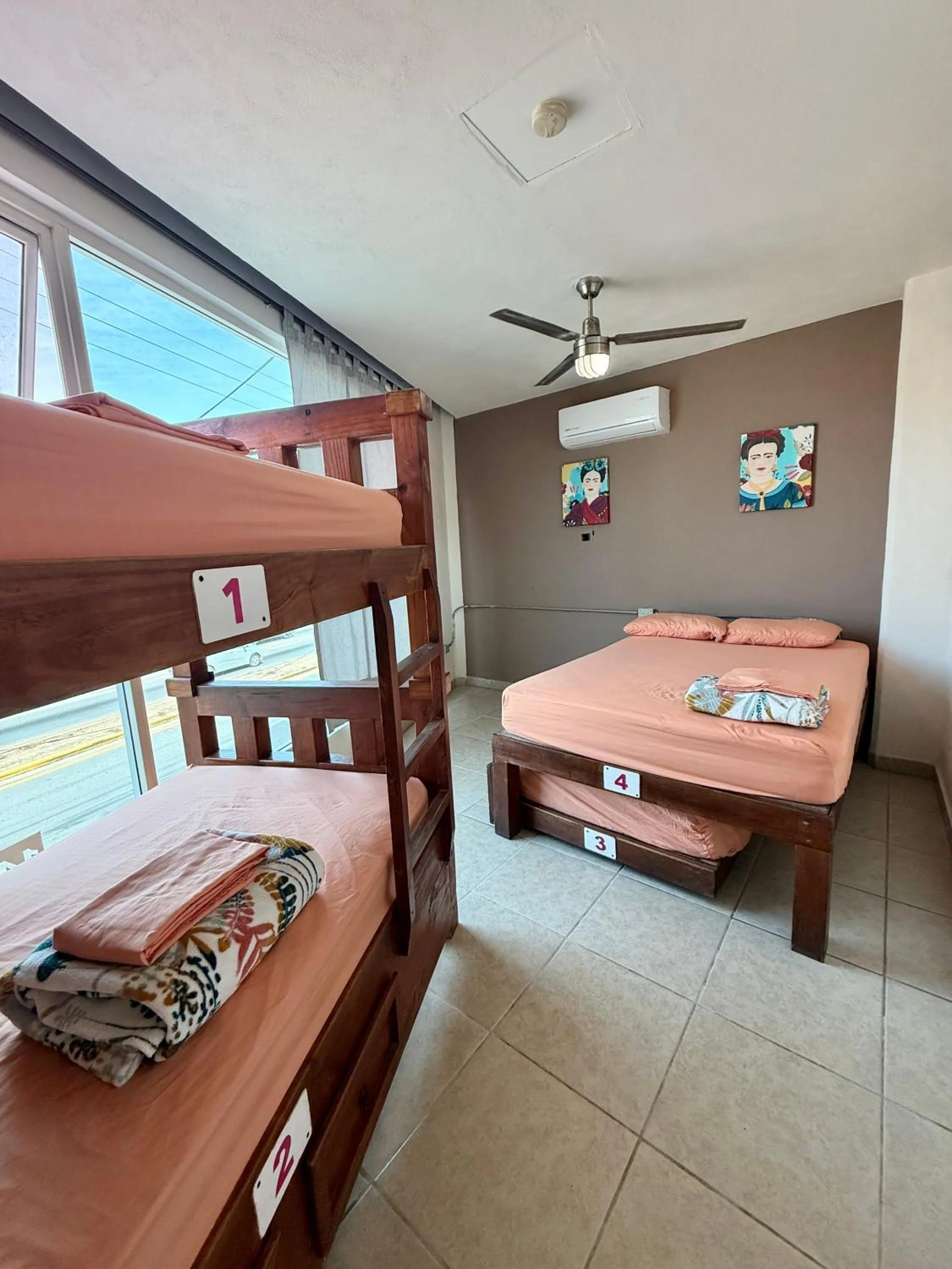 Bed in Hostal Bucerias