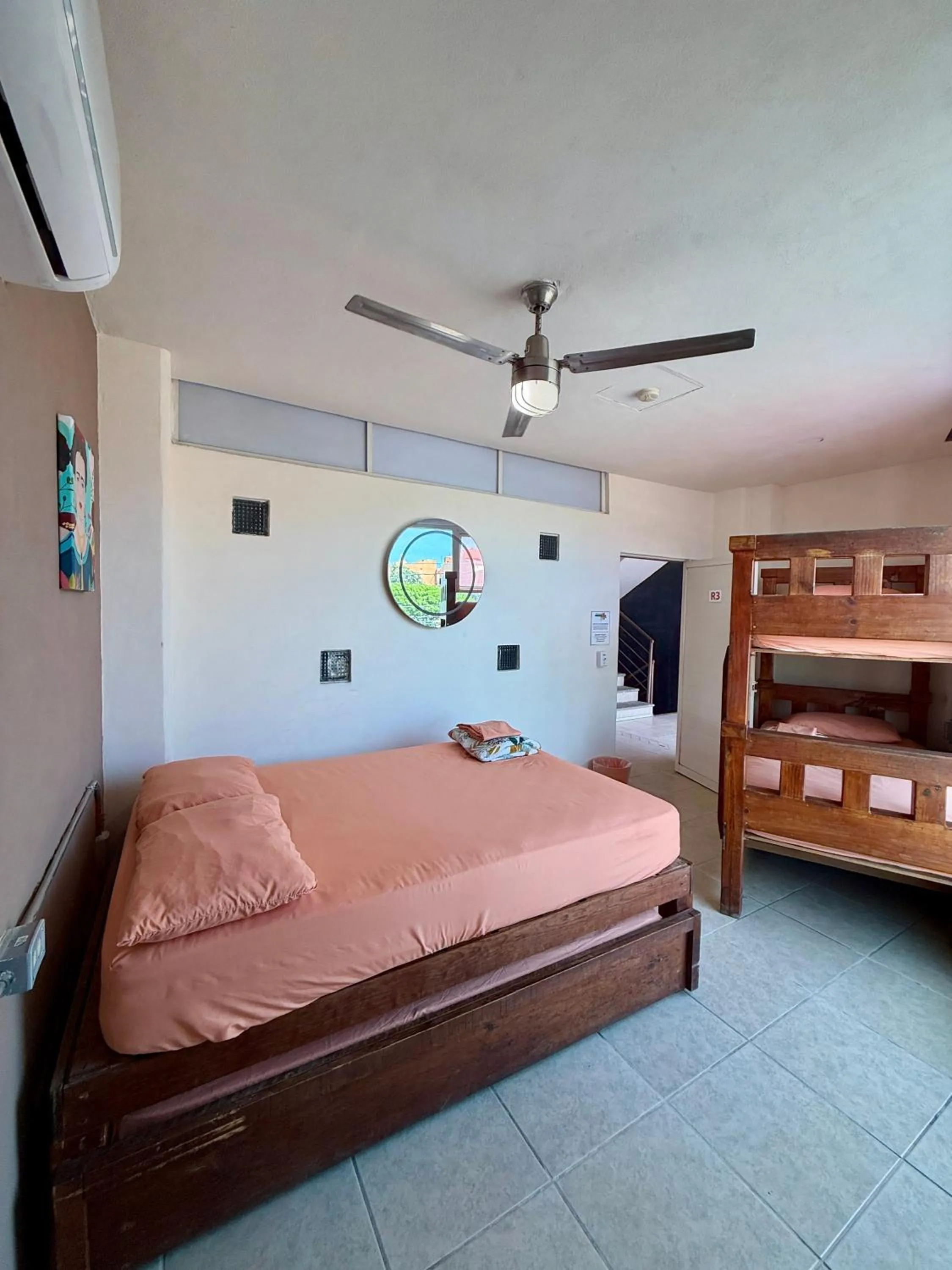 Bed in Hostal Bucerias