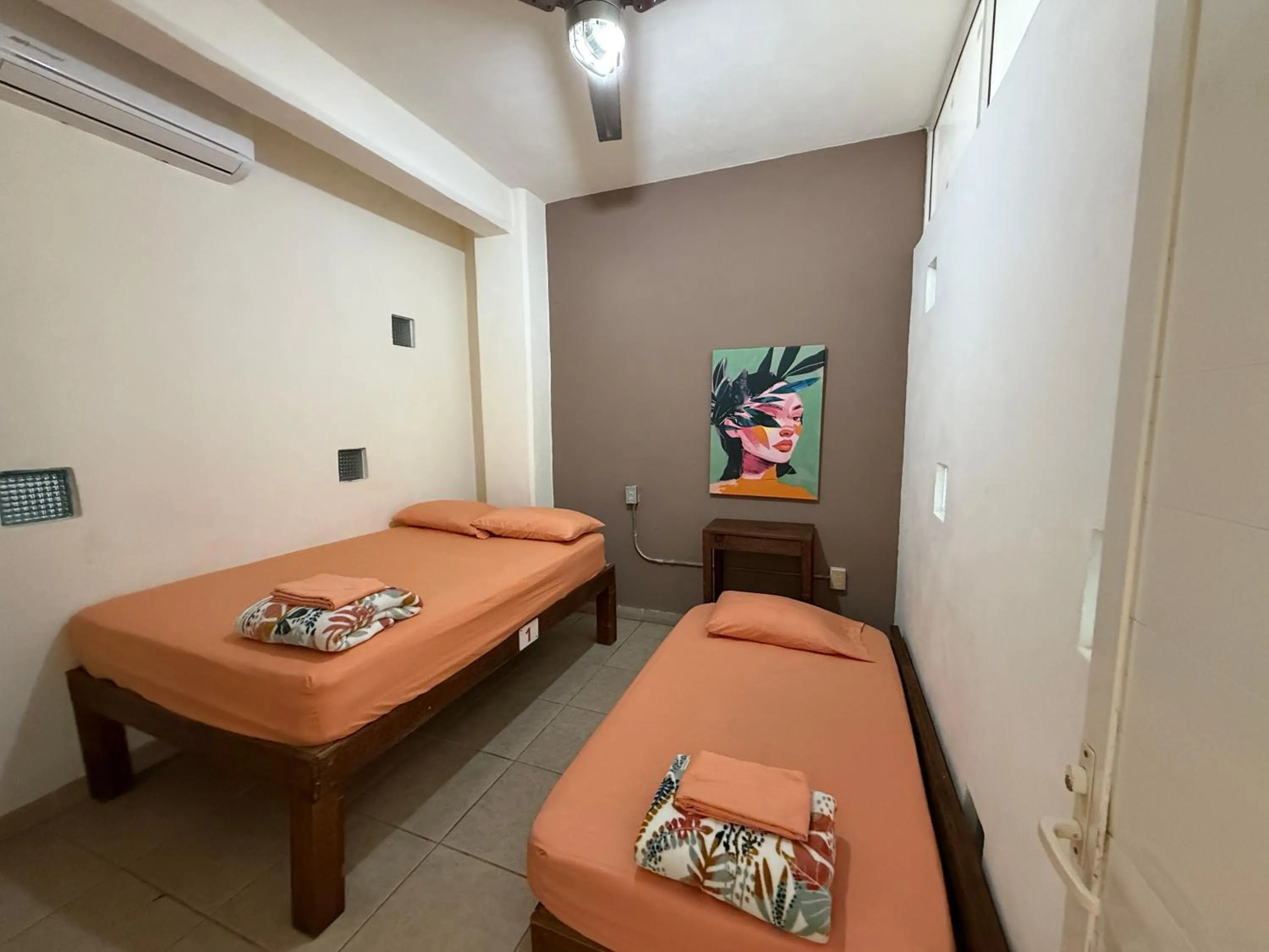 Bed in Hostal Bucerias