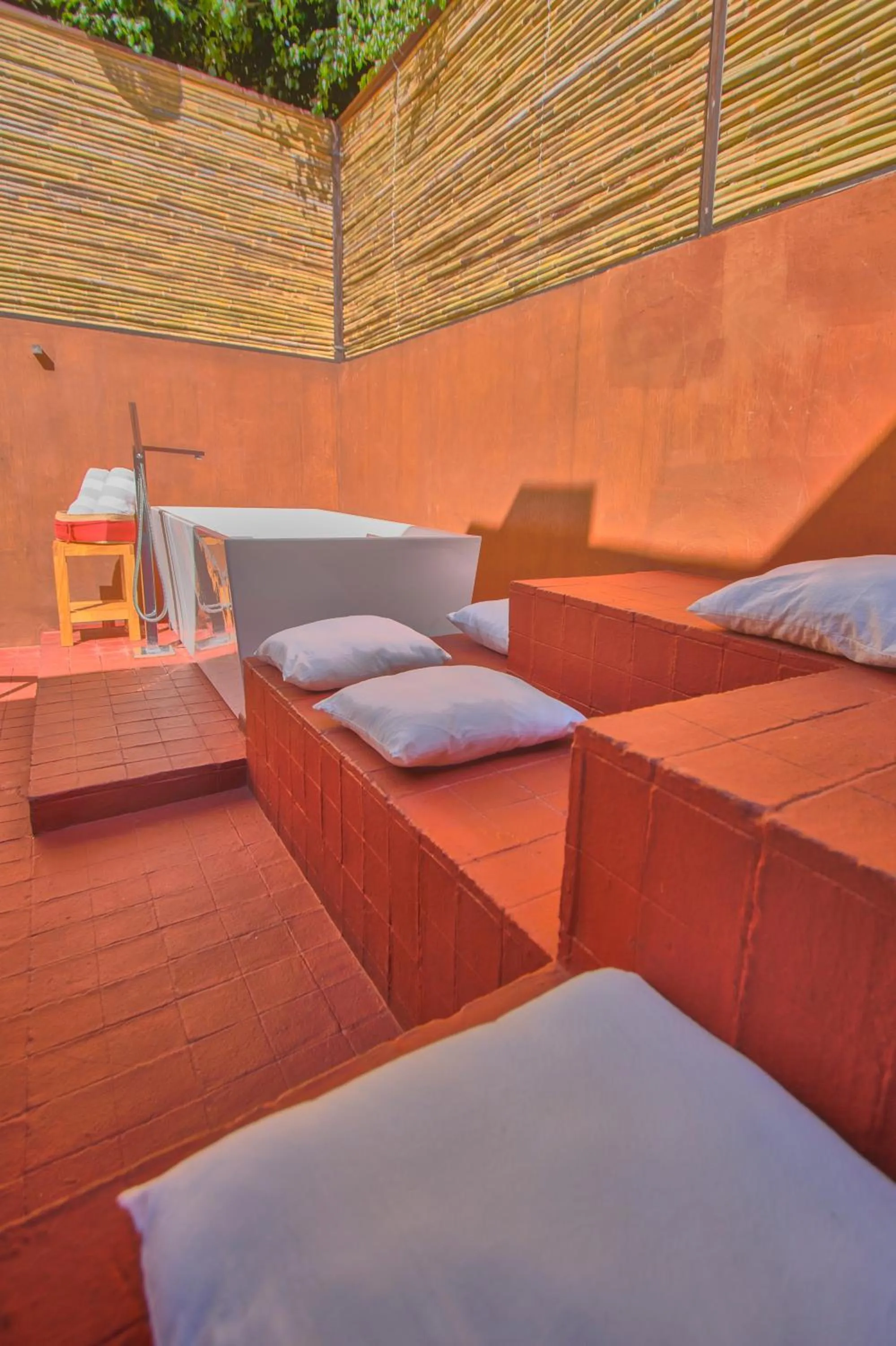 Balcony/Terrace, Bed in Casa Carmen Reforma