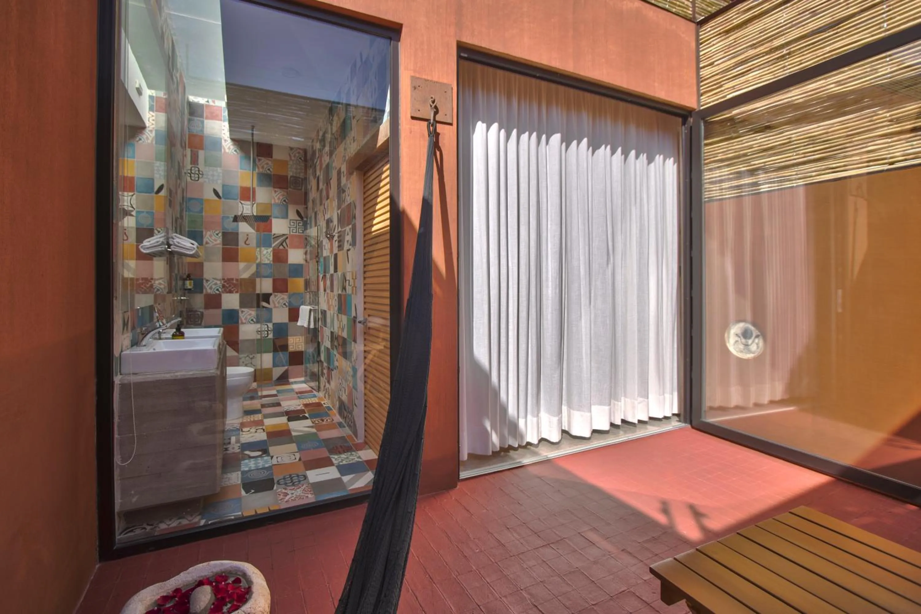 Bathroom, Bed in Casa Carmen Reforma