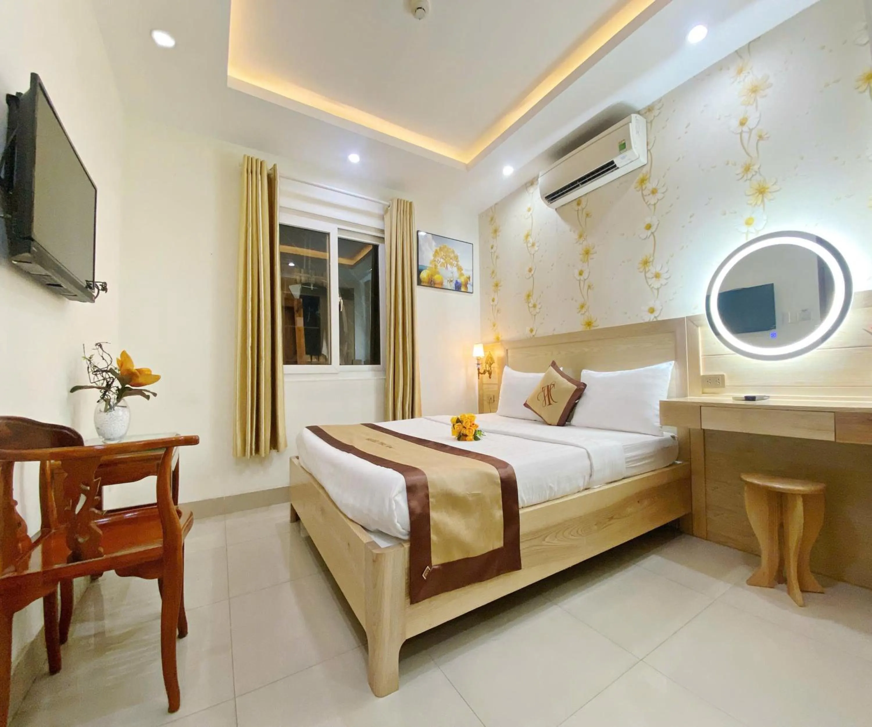 Bed in Thu Ha Airport Hotel