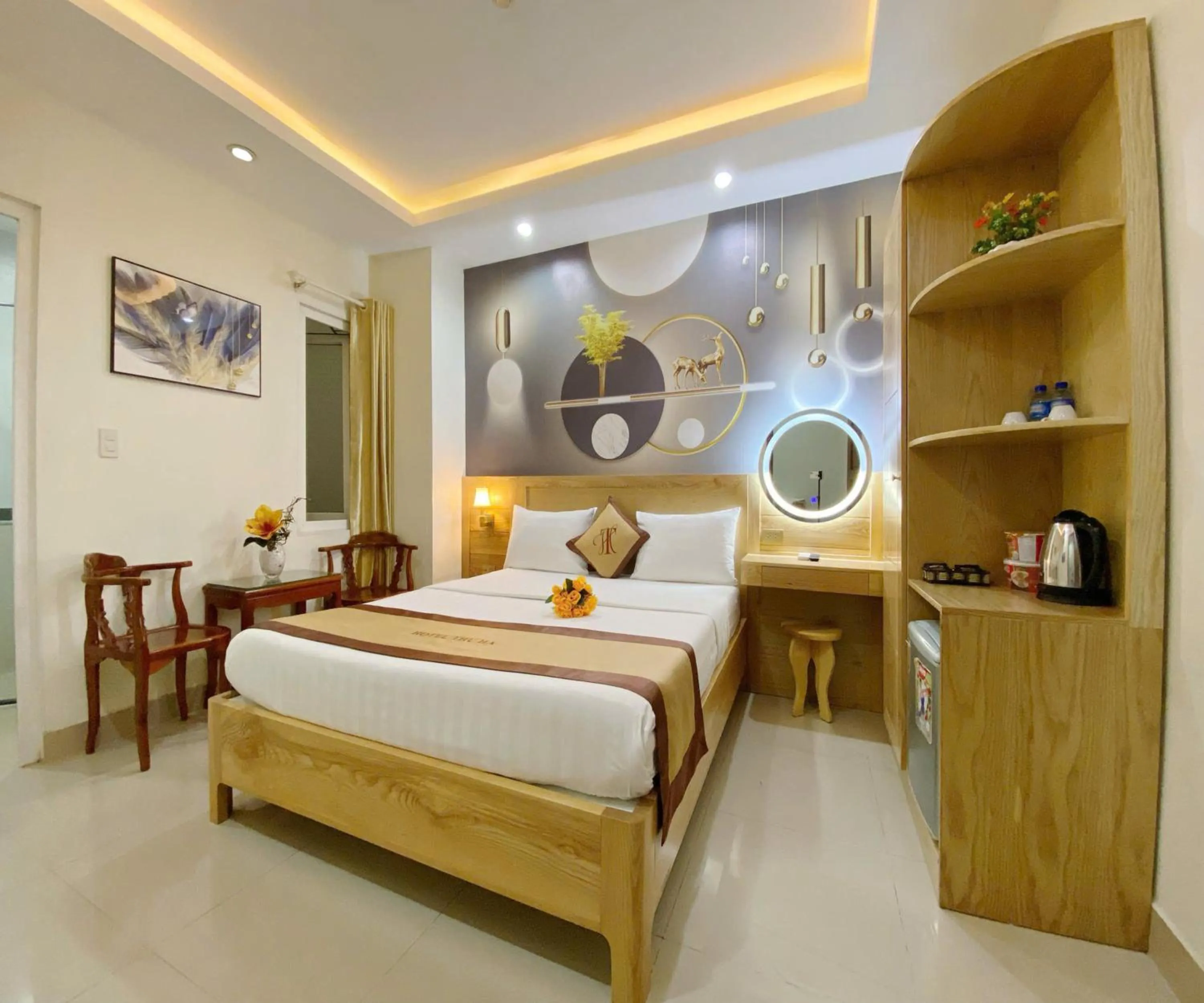 Bed in Thu Ha Airport Hotel