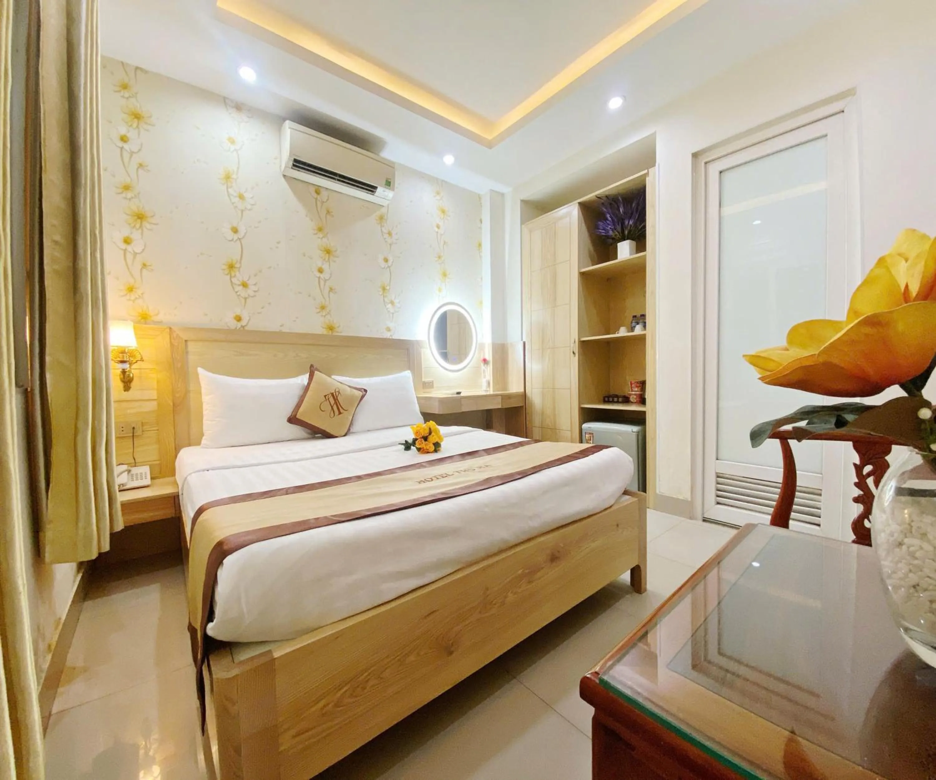 Bed in Thu Ha Airport Hotel