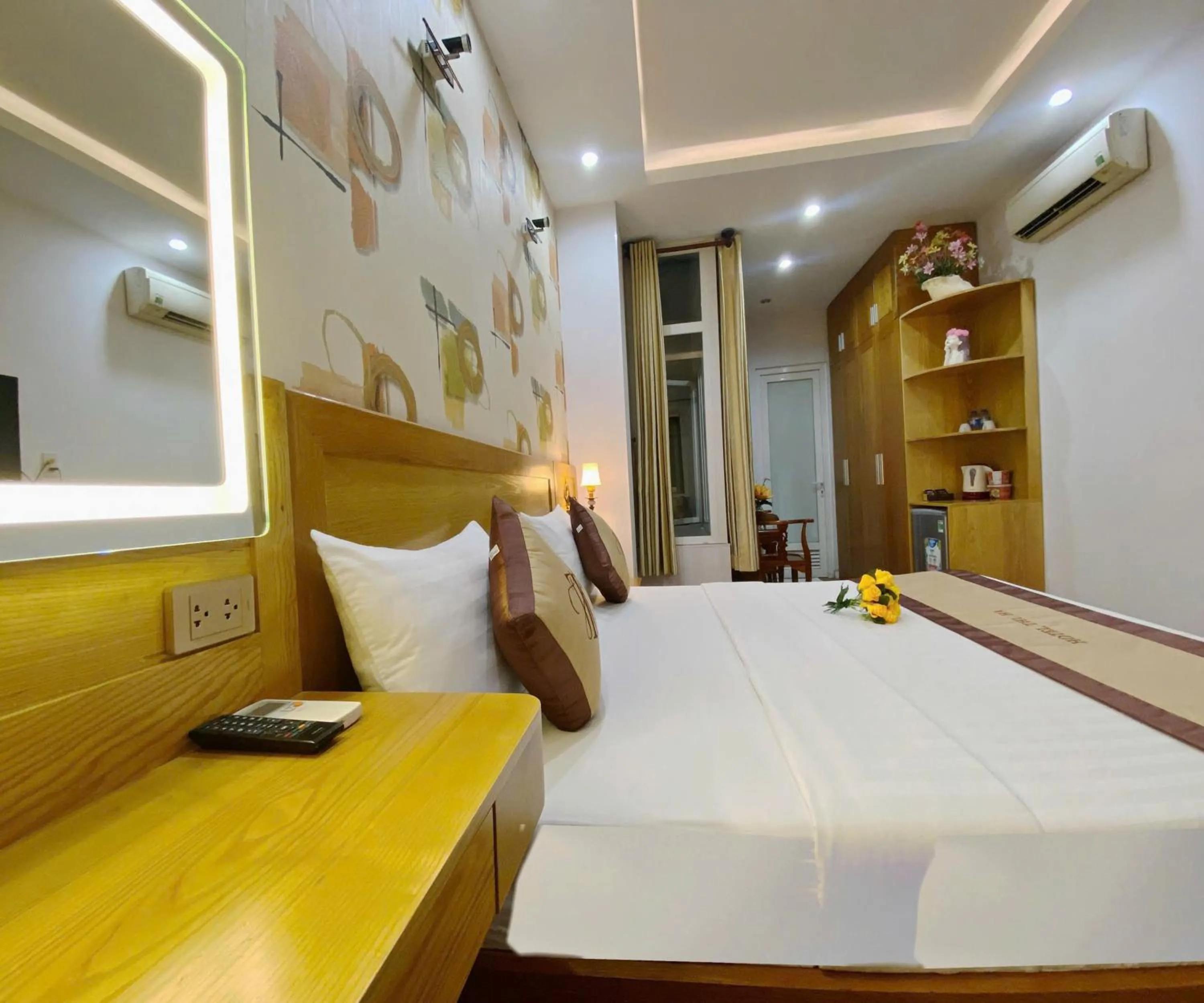 Bed in Thu Ha Airport Hotel