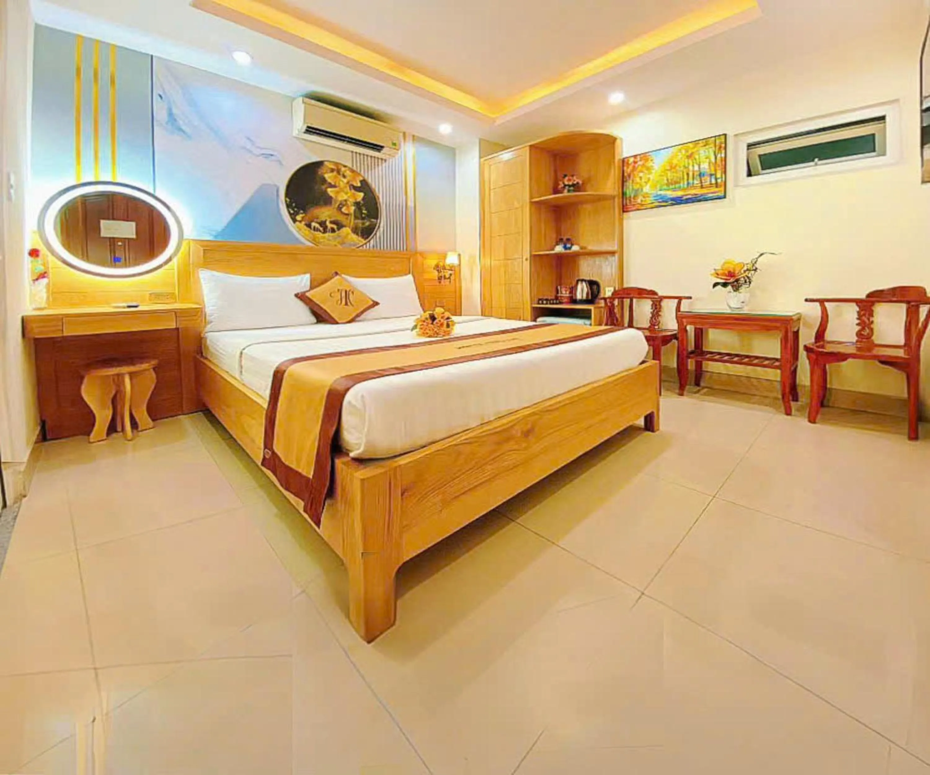 Bed in Thu Ha Airport Hotel