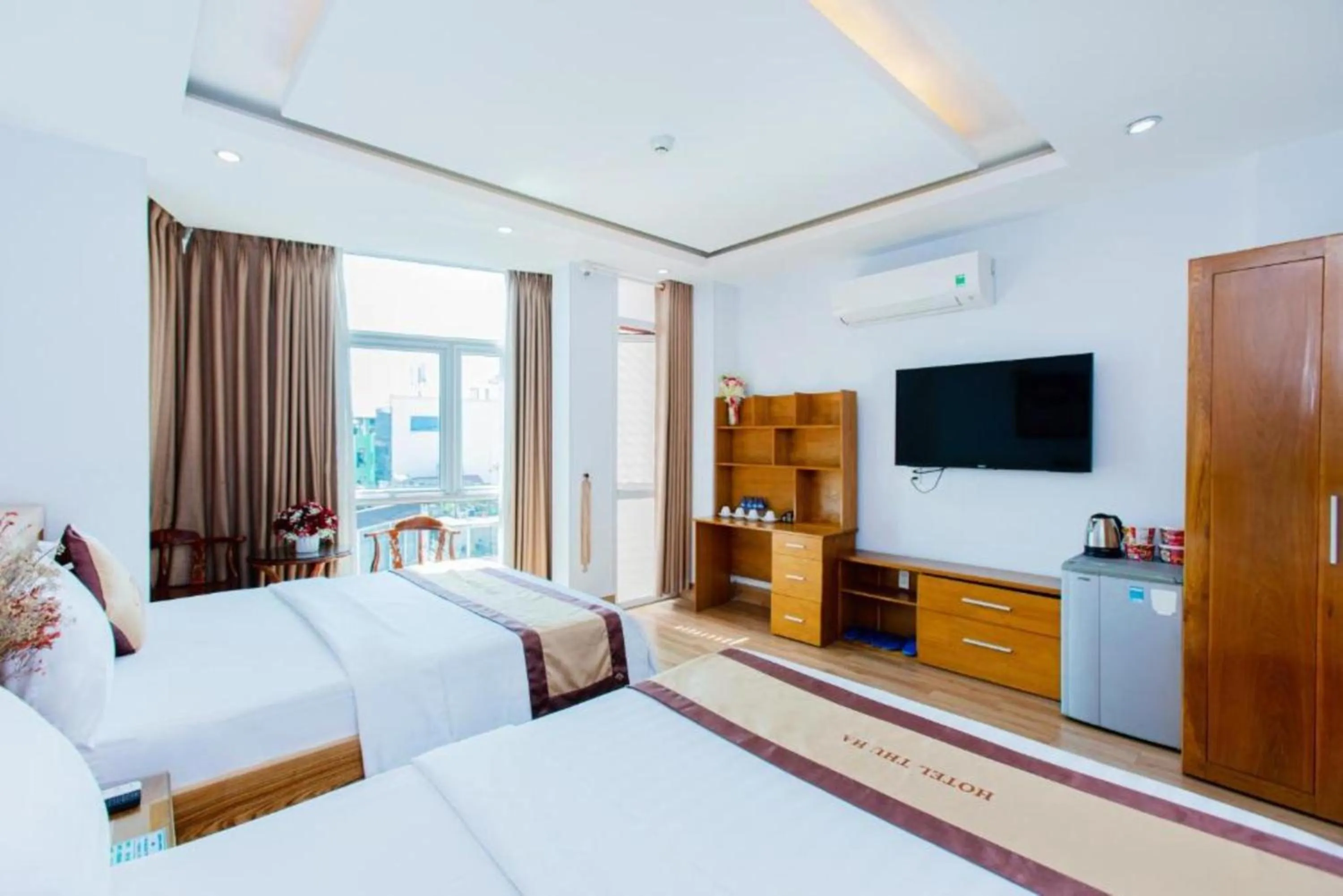 Bed in Thu Ha Airport Hotel