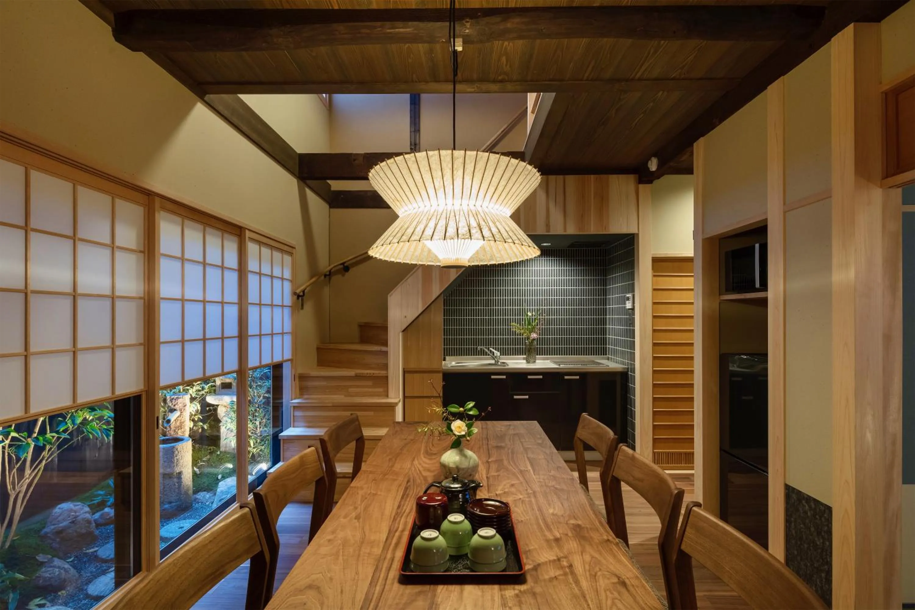 Seating area in Ayaginu Machiya House
