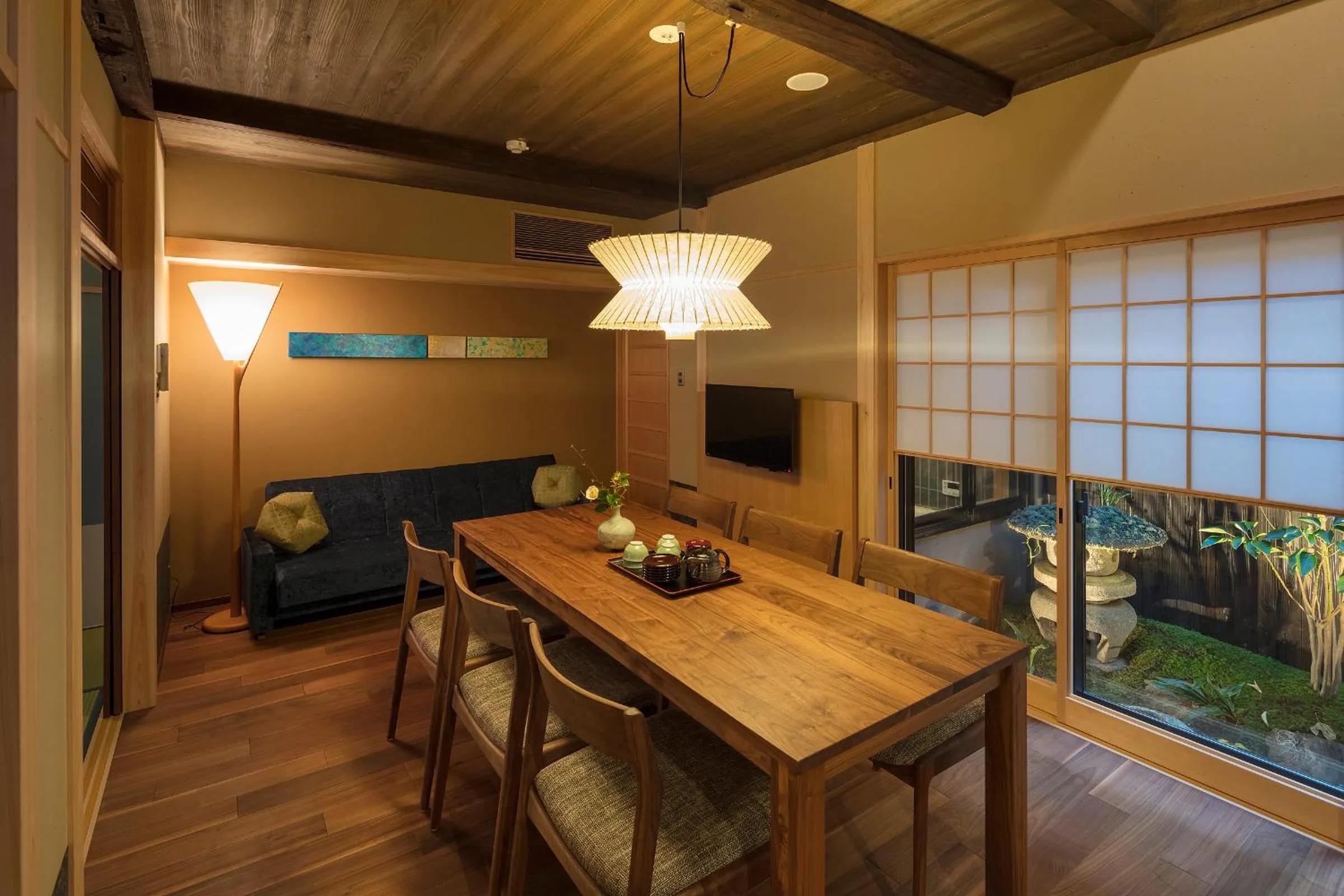 Dining area in Ayaginu Machiya House