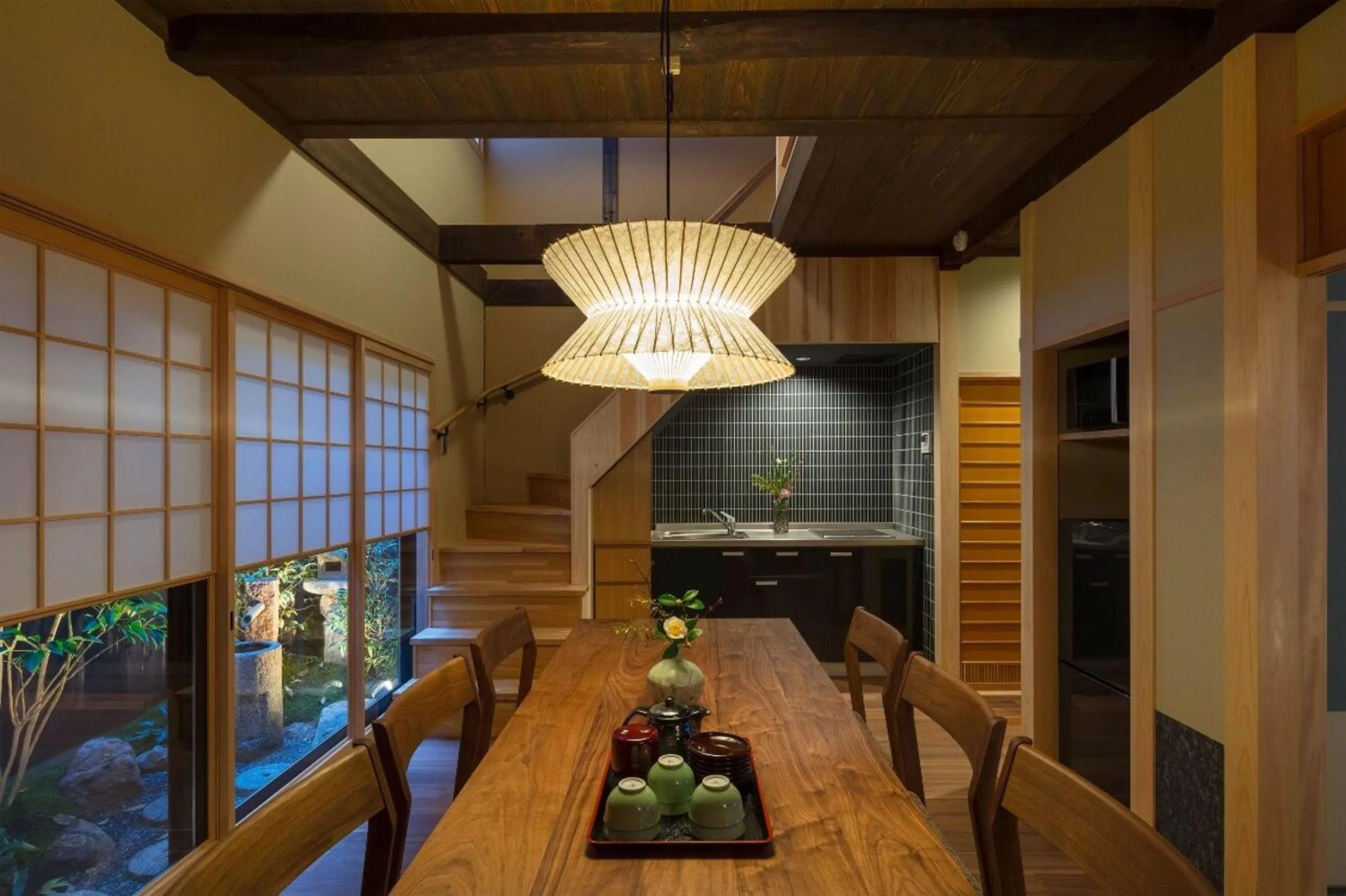 Kitchen or kitchenette in Ayaginu Machiya House