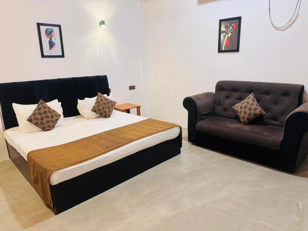 View (from property/room), Bed in Nilaveli Hybrid Holiday Hotel