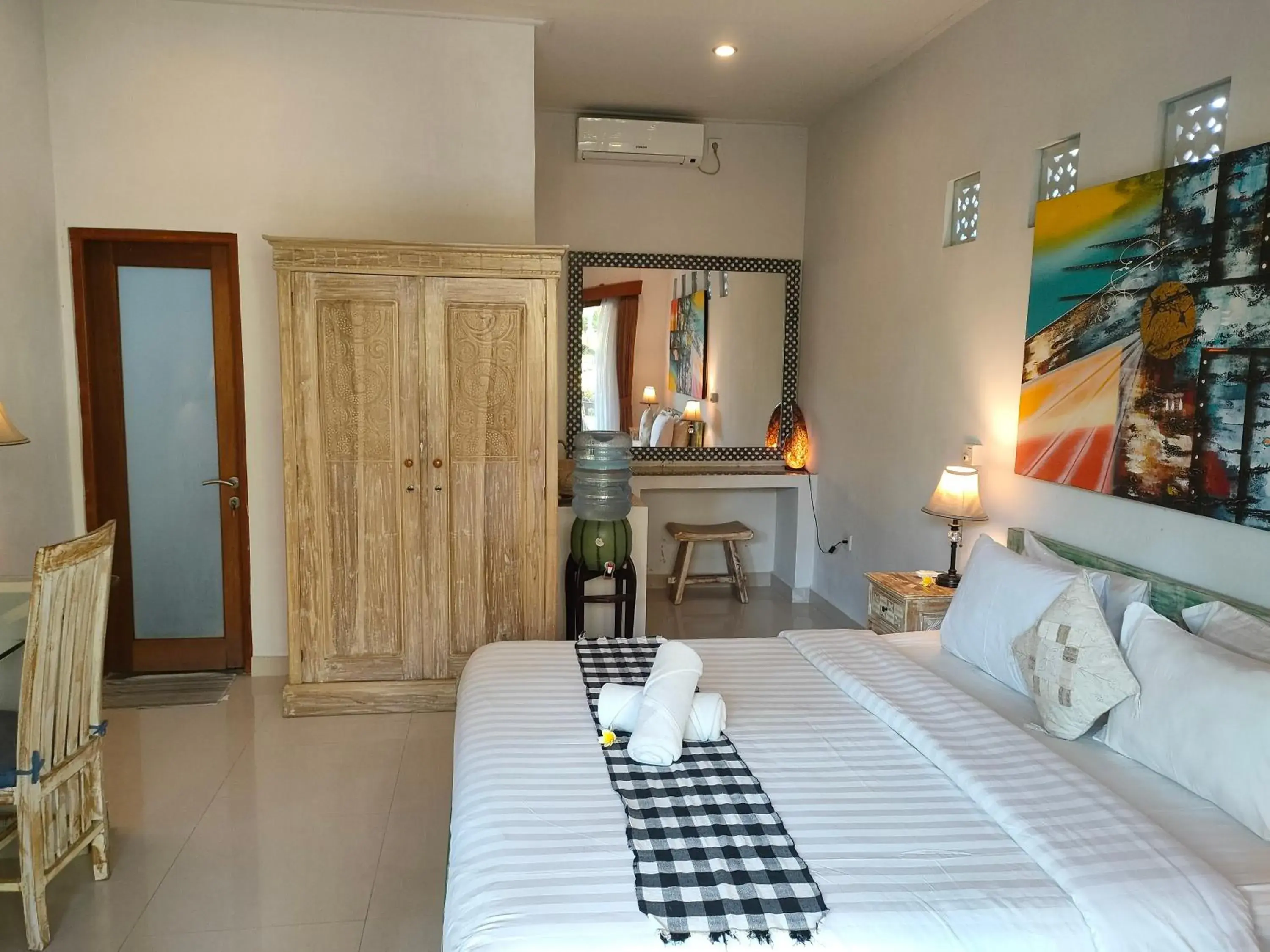 Double Room with Patio in Candra Surf Homestay Double Room with Patio in Candra Surf Homestay