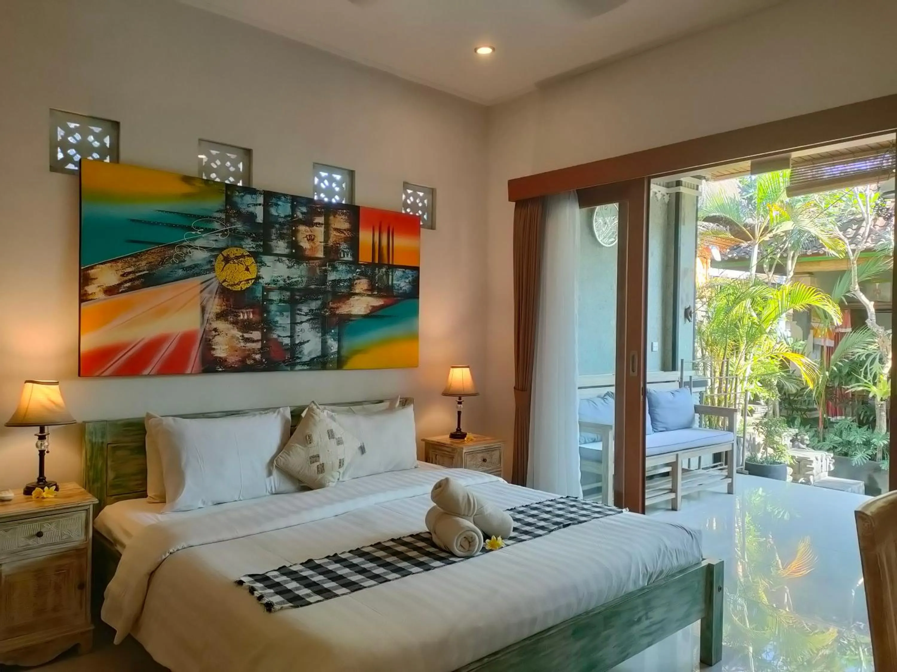 Double Room with Patio in Candra Surf Homestay